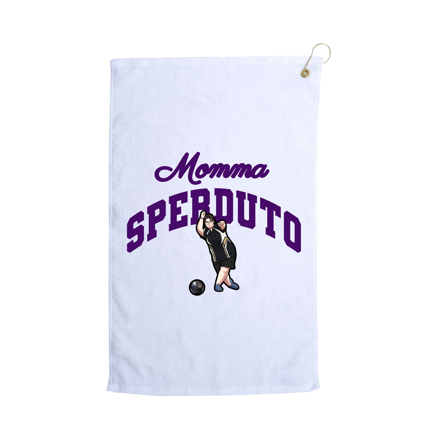 Golf Towel — Mothers Day Arch in White