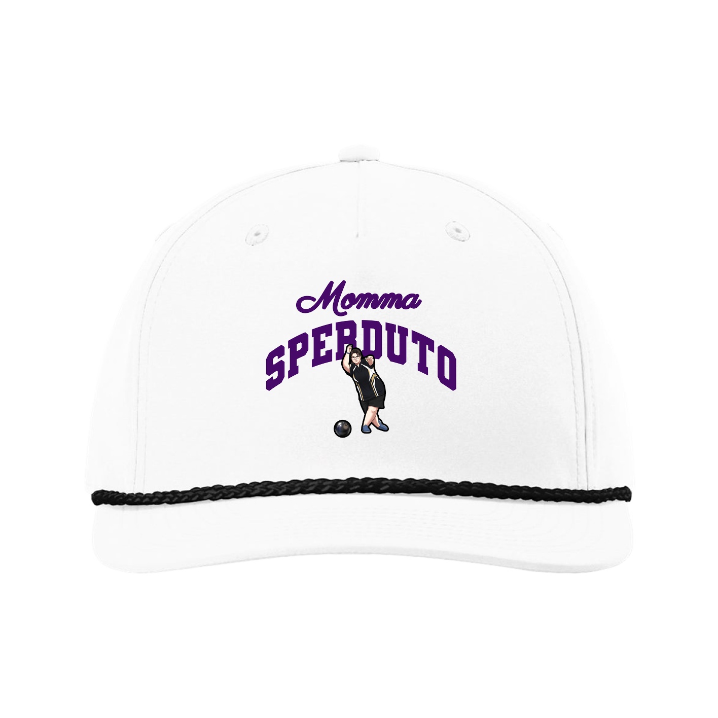 Five-Panel Classic Rope Cap — Mothers Day Arch in White