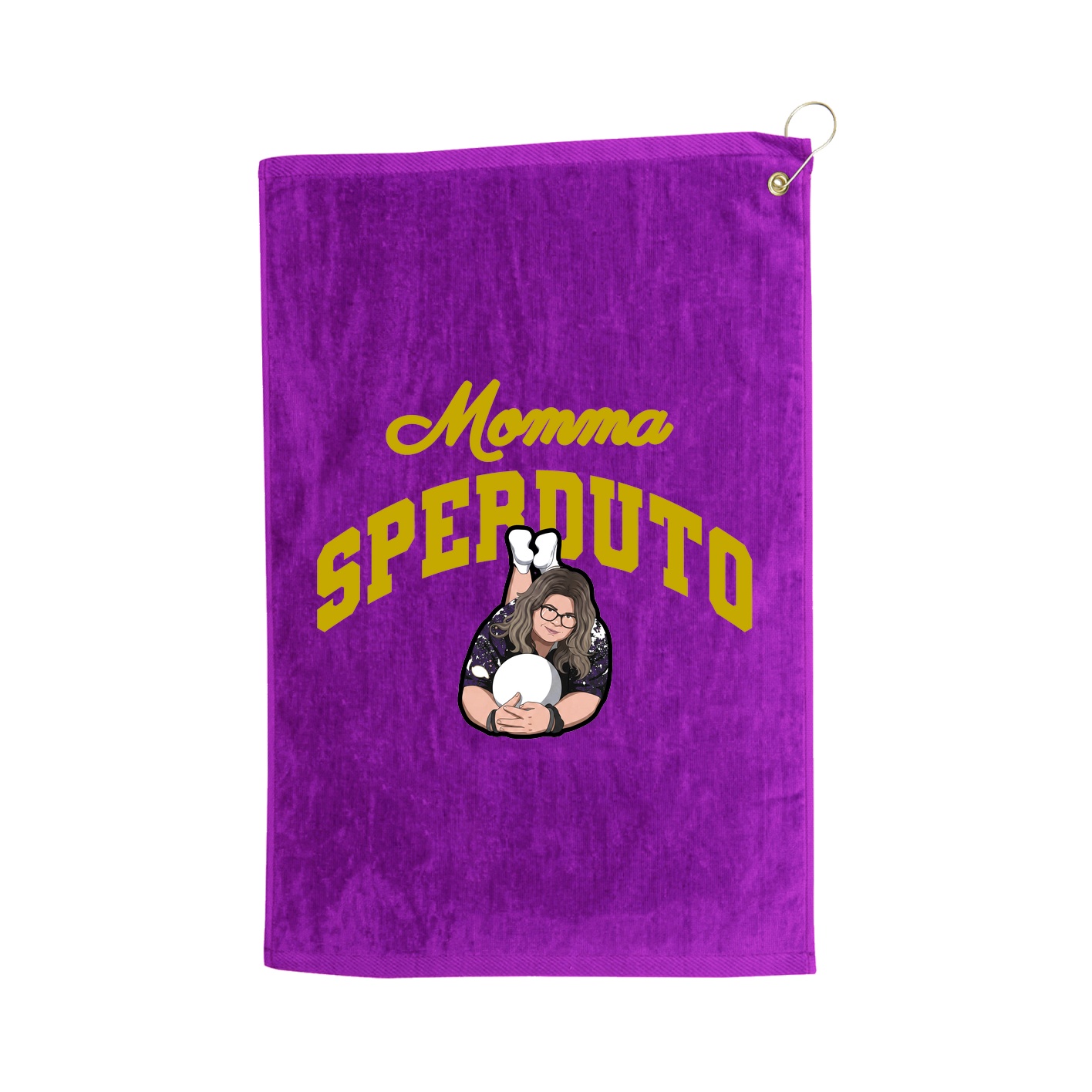 Golf Towel — Mothers Day Arch in Purple