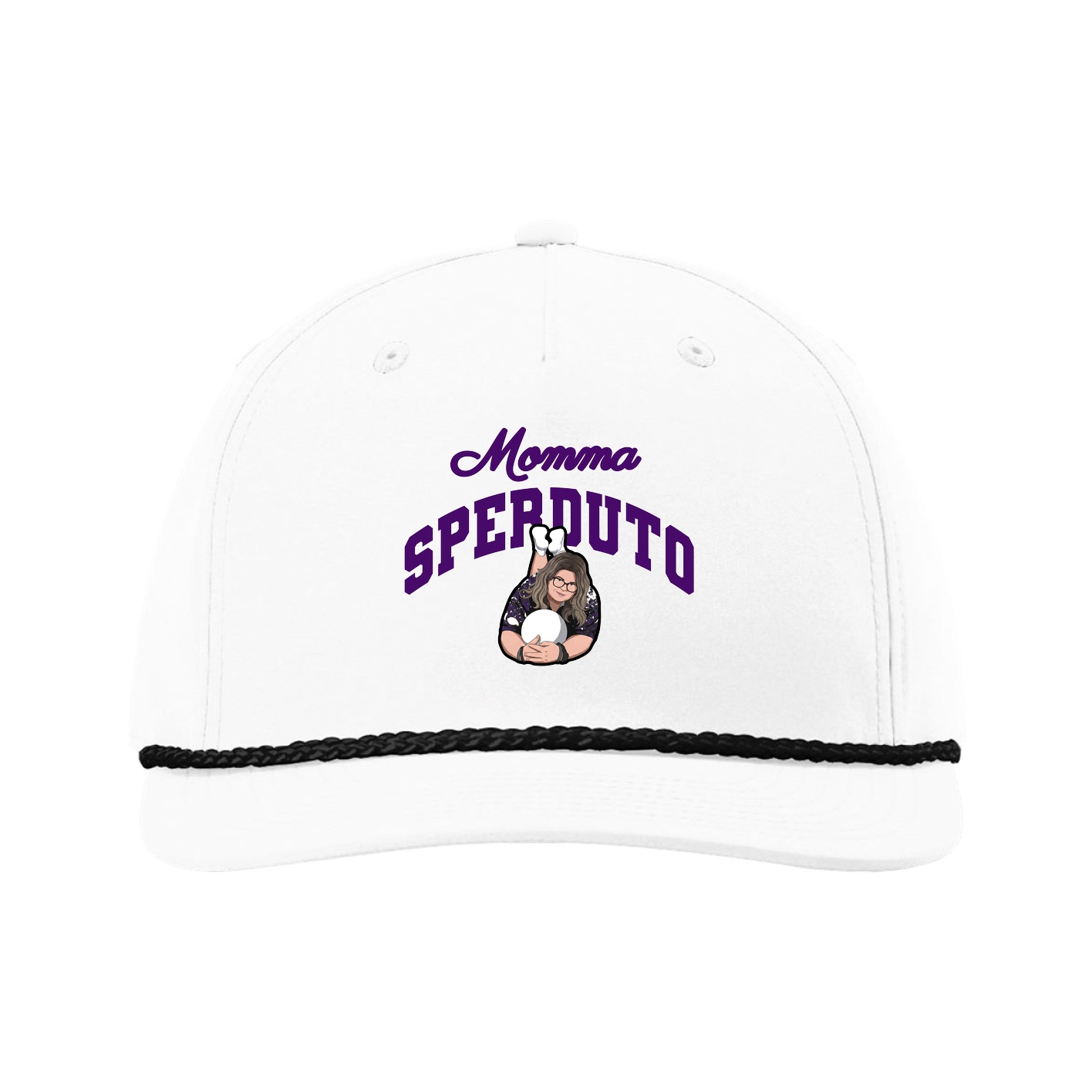 Five-Panel Classic Rope Cap — Mothers Day Arch in White