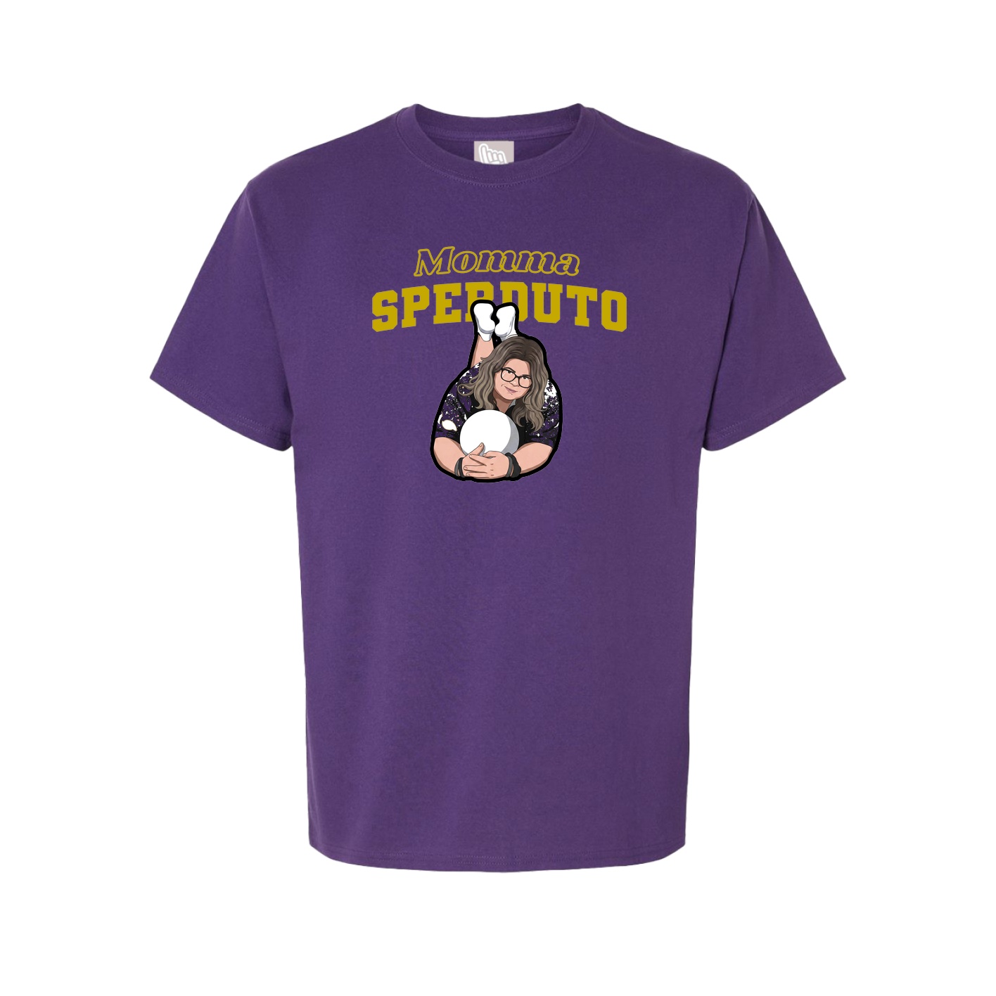 Youth Tee — Mothers Day Block in Purple