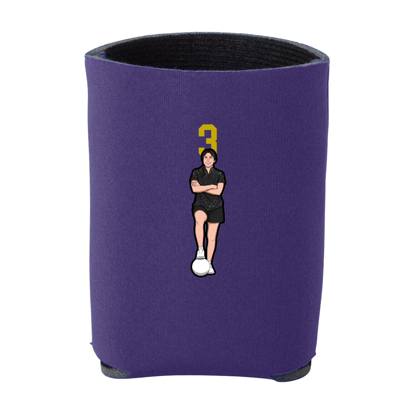Can Holder — Number Top in Purple