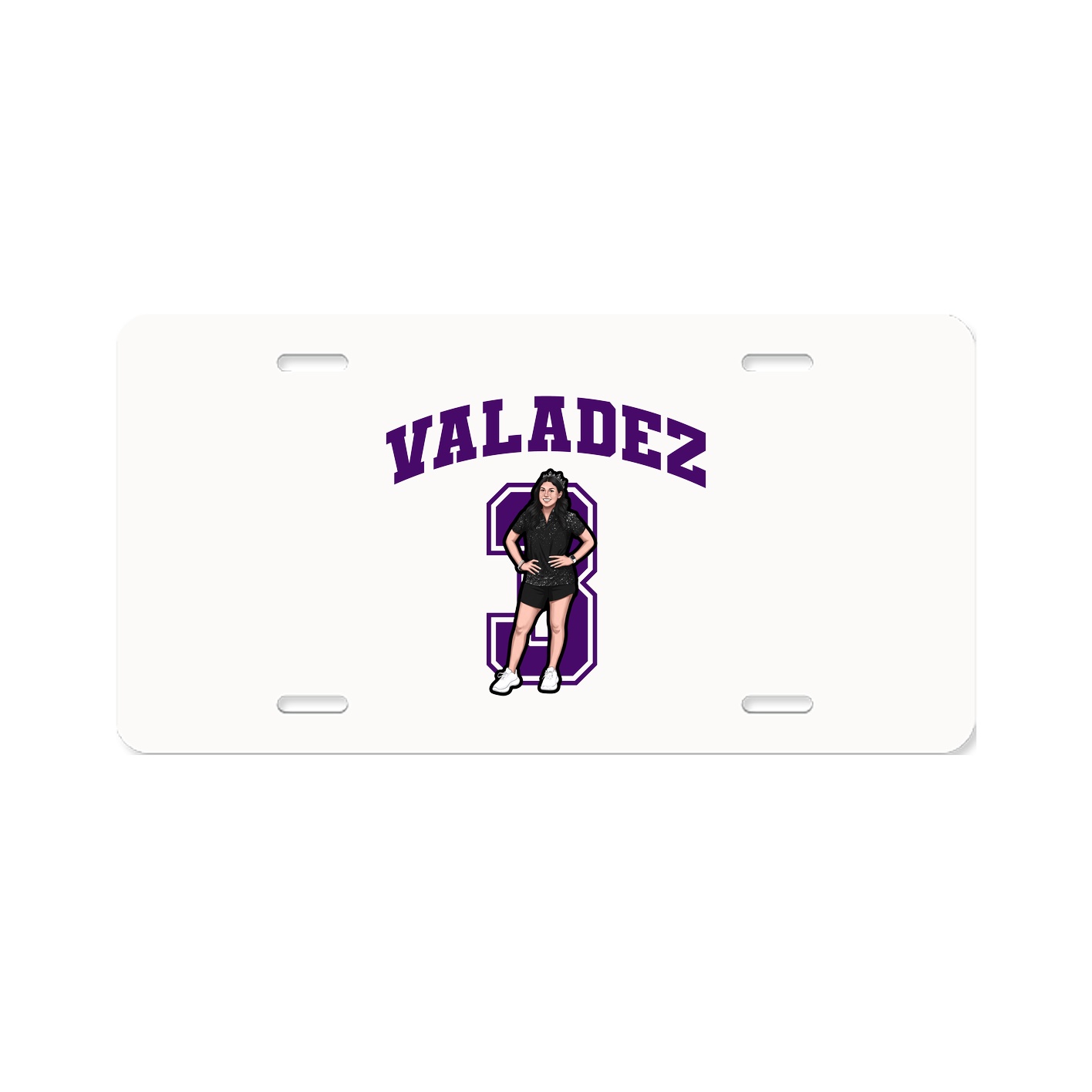 License Plate — Number in Classic
