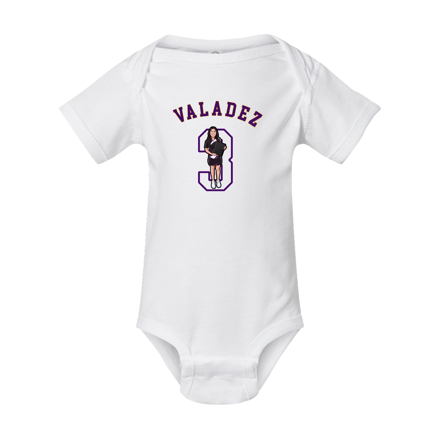 Baby Onesie — Shirsey Arch in White