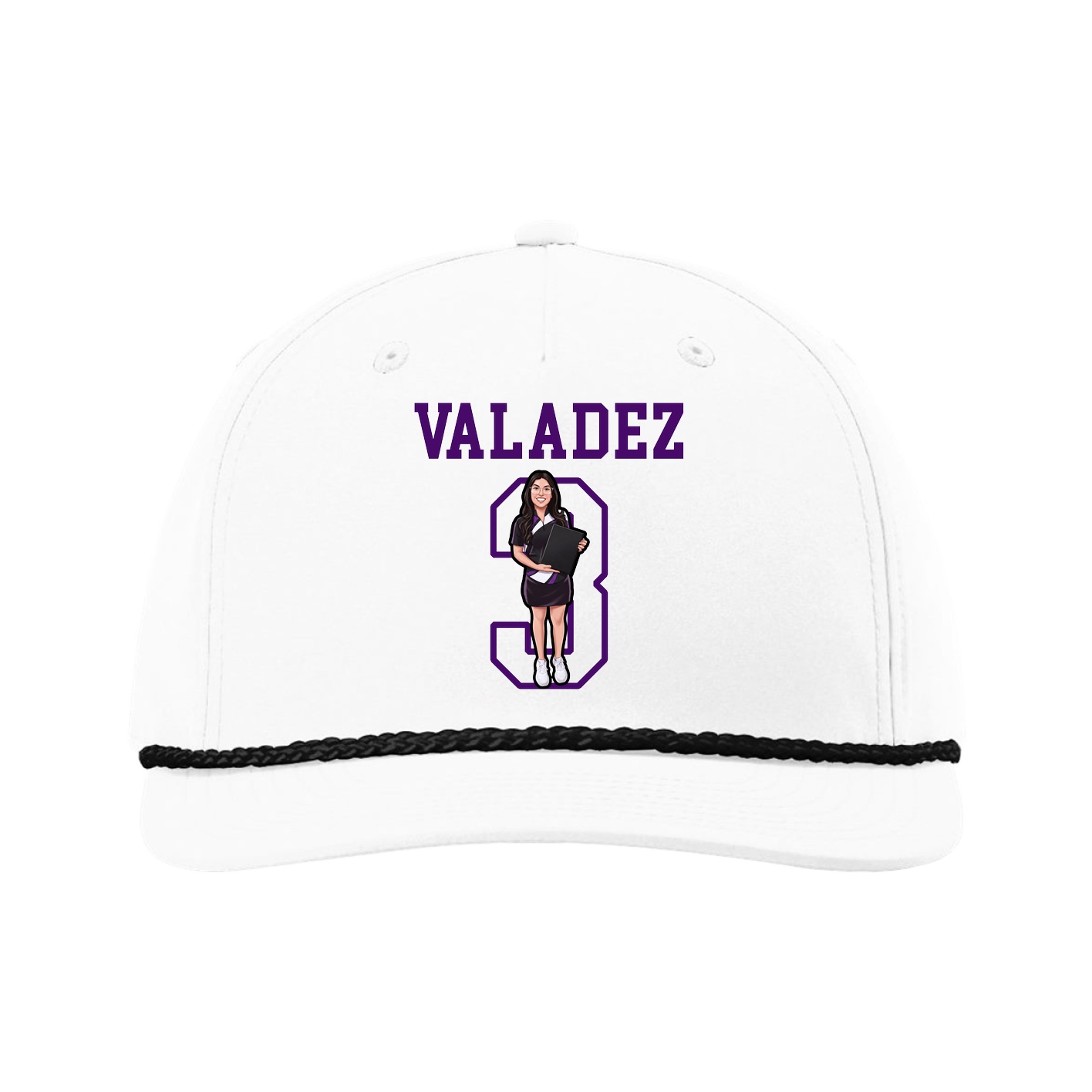 Five-Panel Classic Rope Cap — Shirsey in White