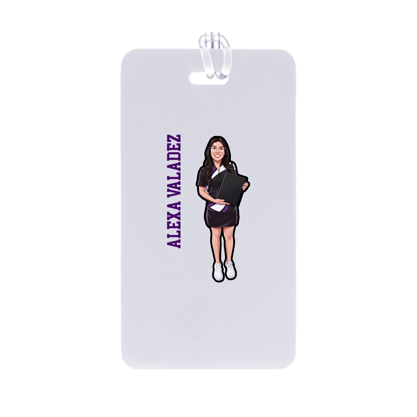Bag Tag — Name Vertical in Classic