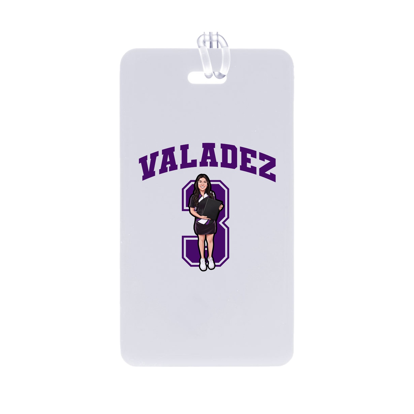 Bag Tag — Number in Classic