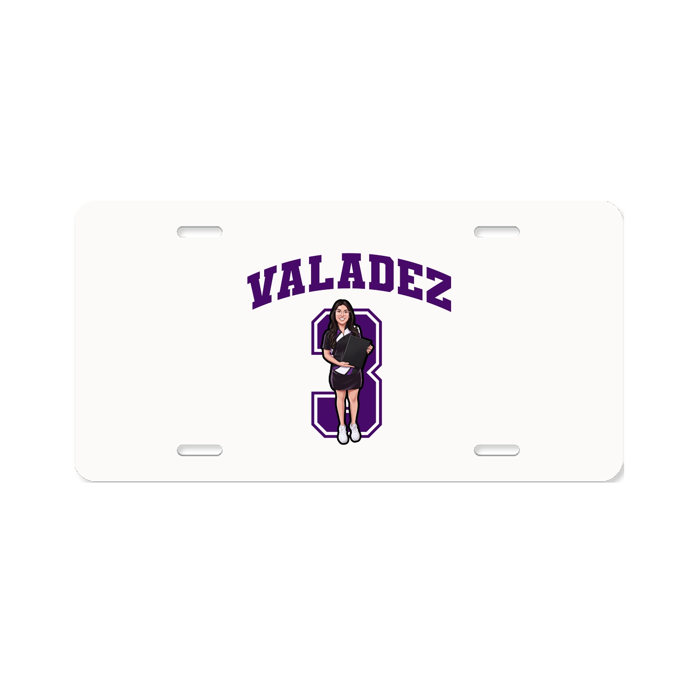 License Plate — Number in Classic