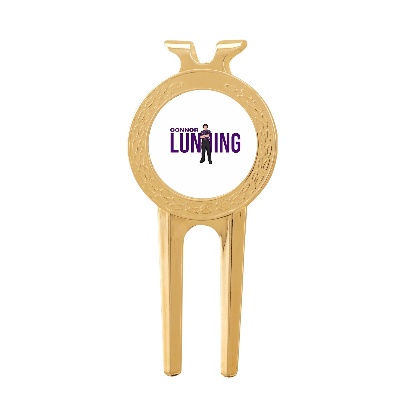 Divot Tool with Ball Marker — Player Name in Classic