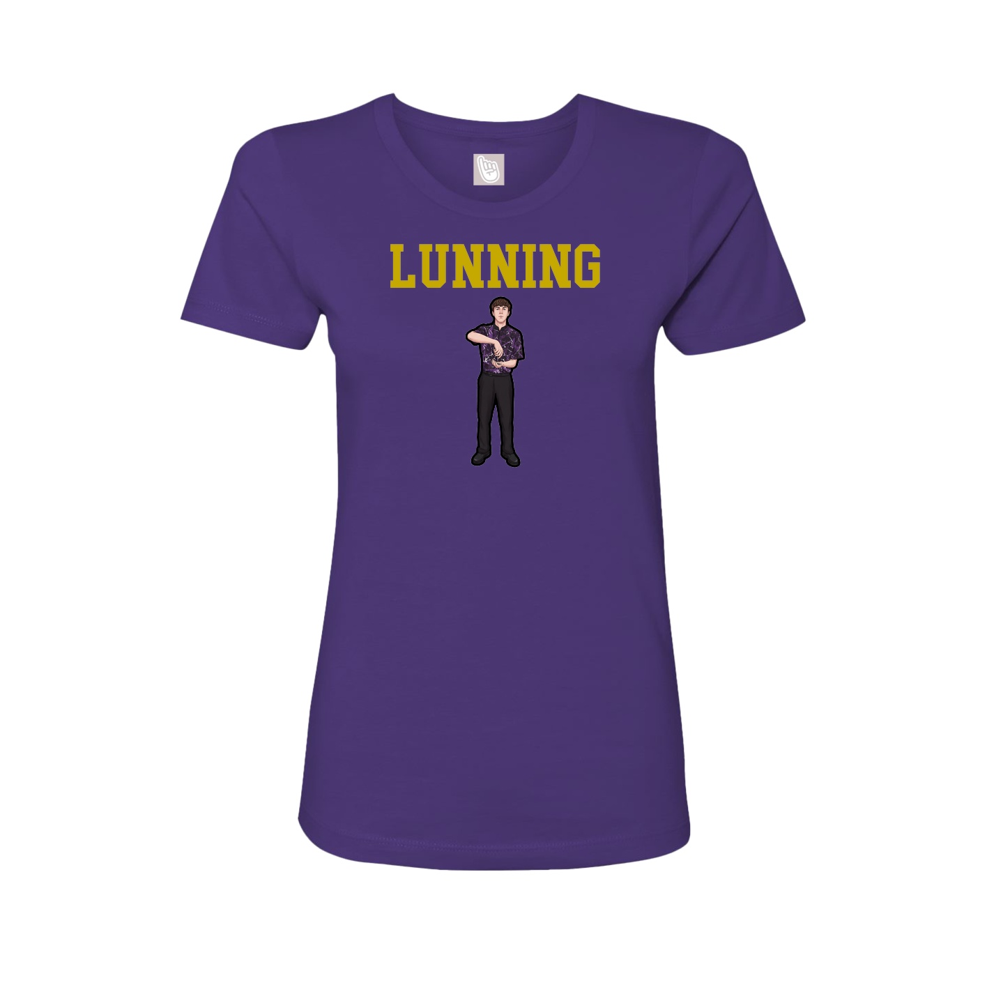 Fitted Women's Tee — Shirsey in Purple