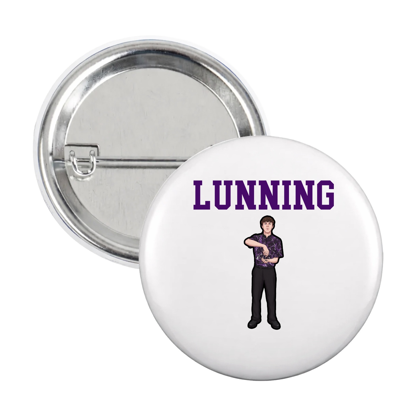 Game Day Button — Shirsey in White