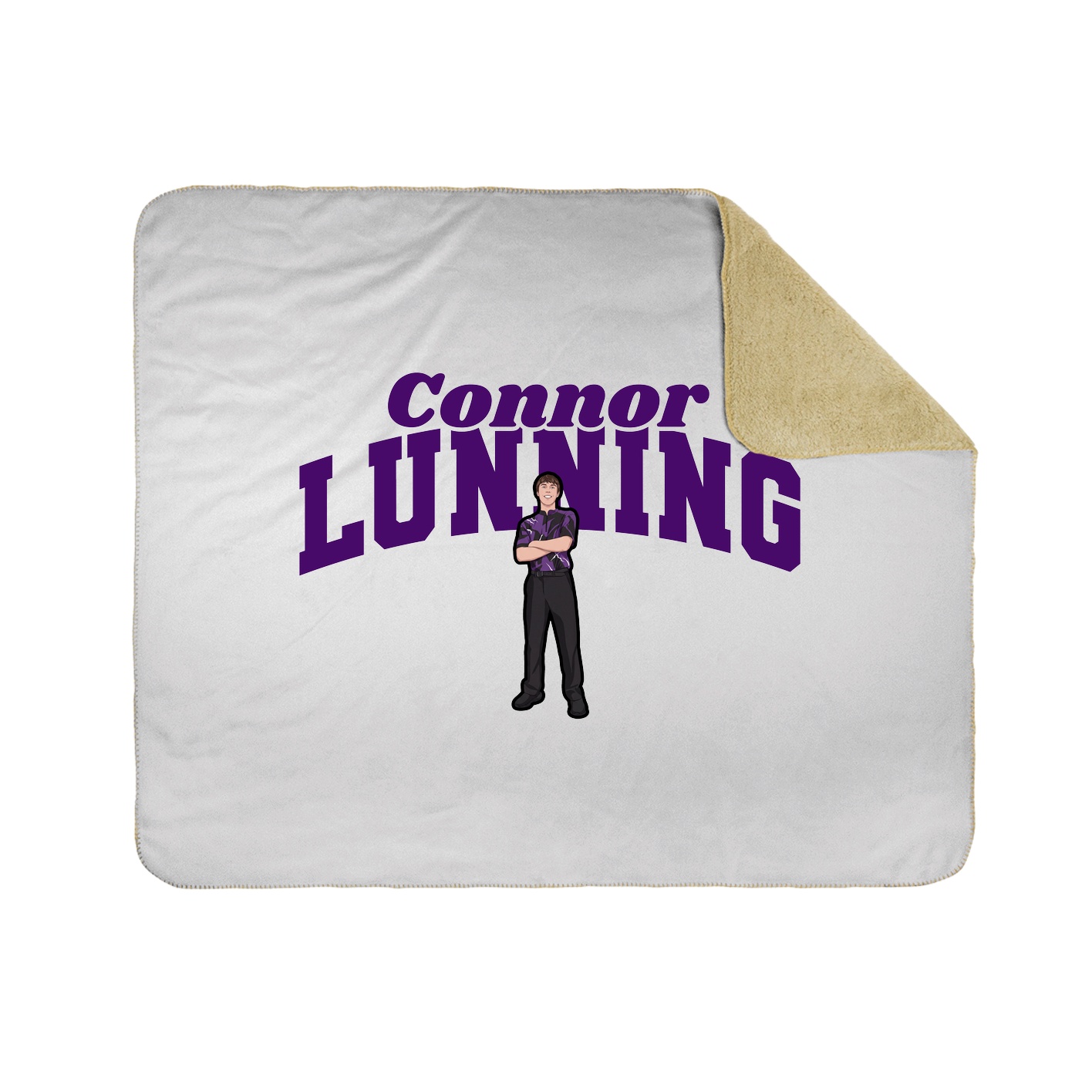 Throw Blanket — Signature Arch in White
