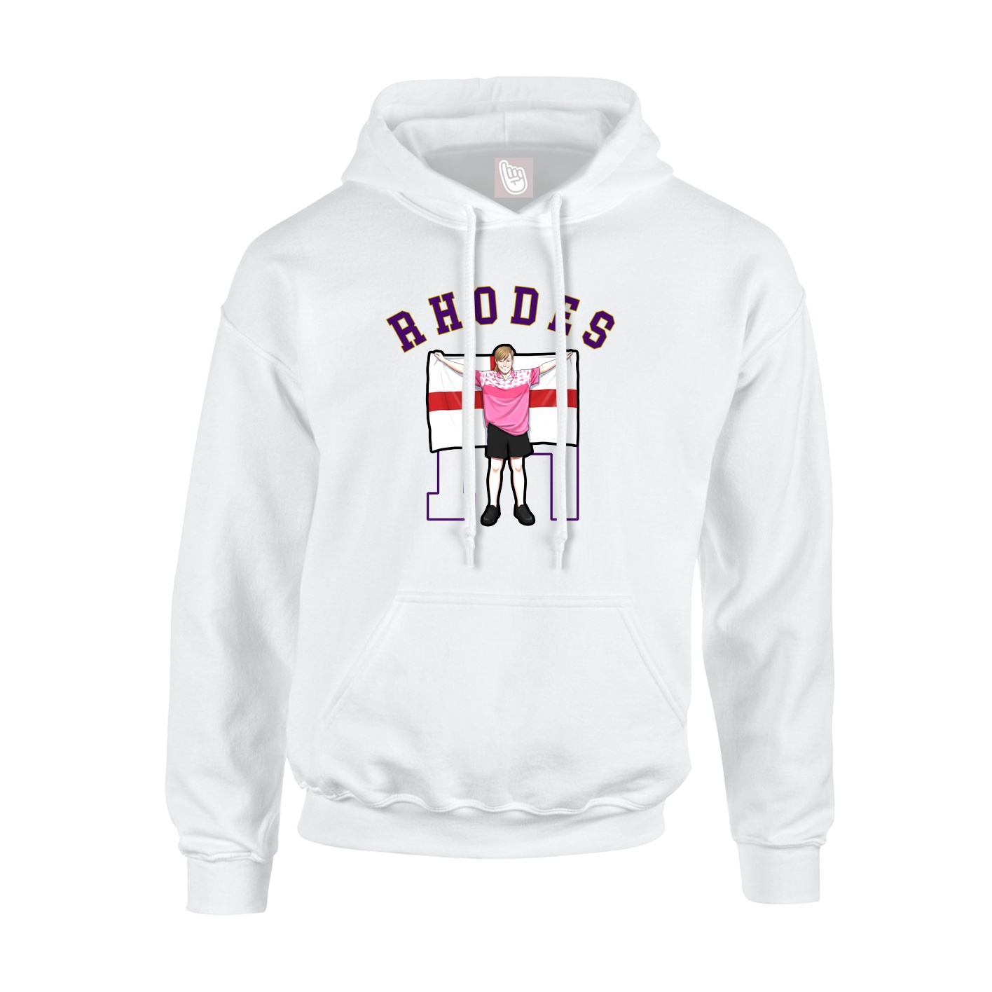 Hoodie — Shirsey Arch in White