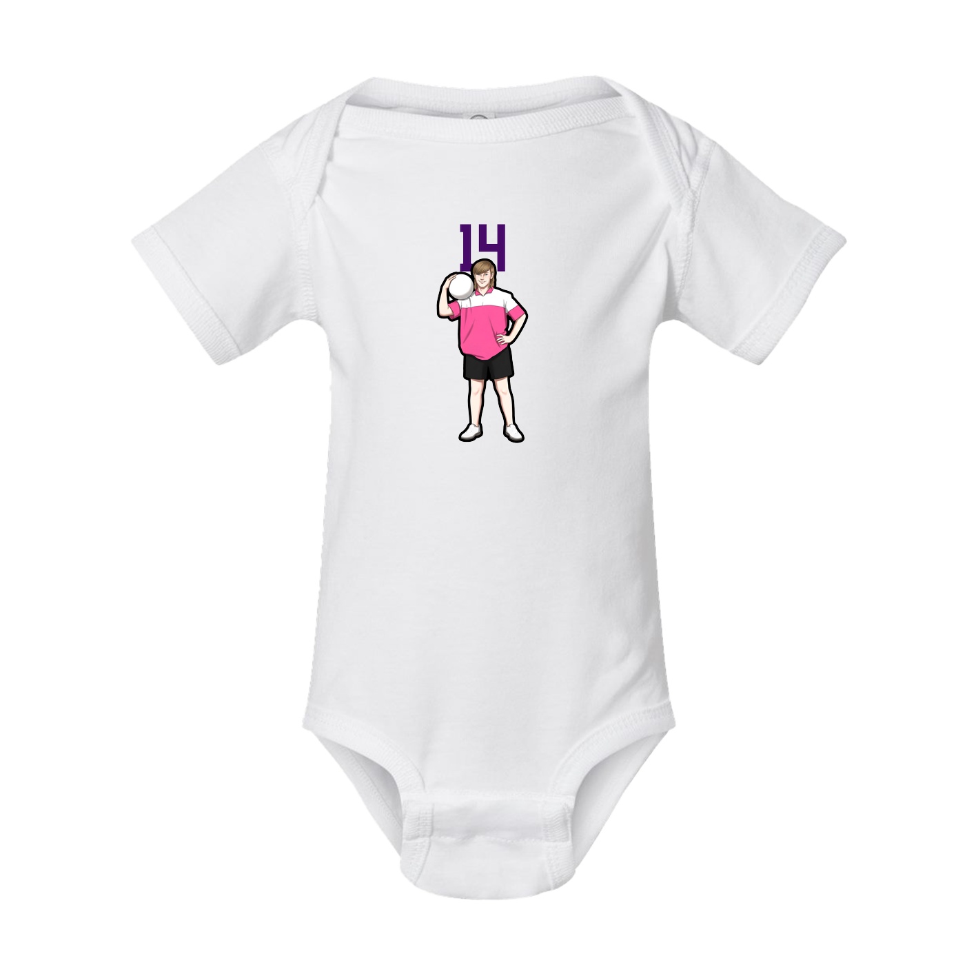 Baby Onesie — Number Top in White
