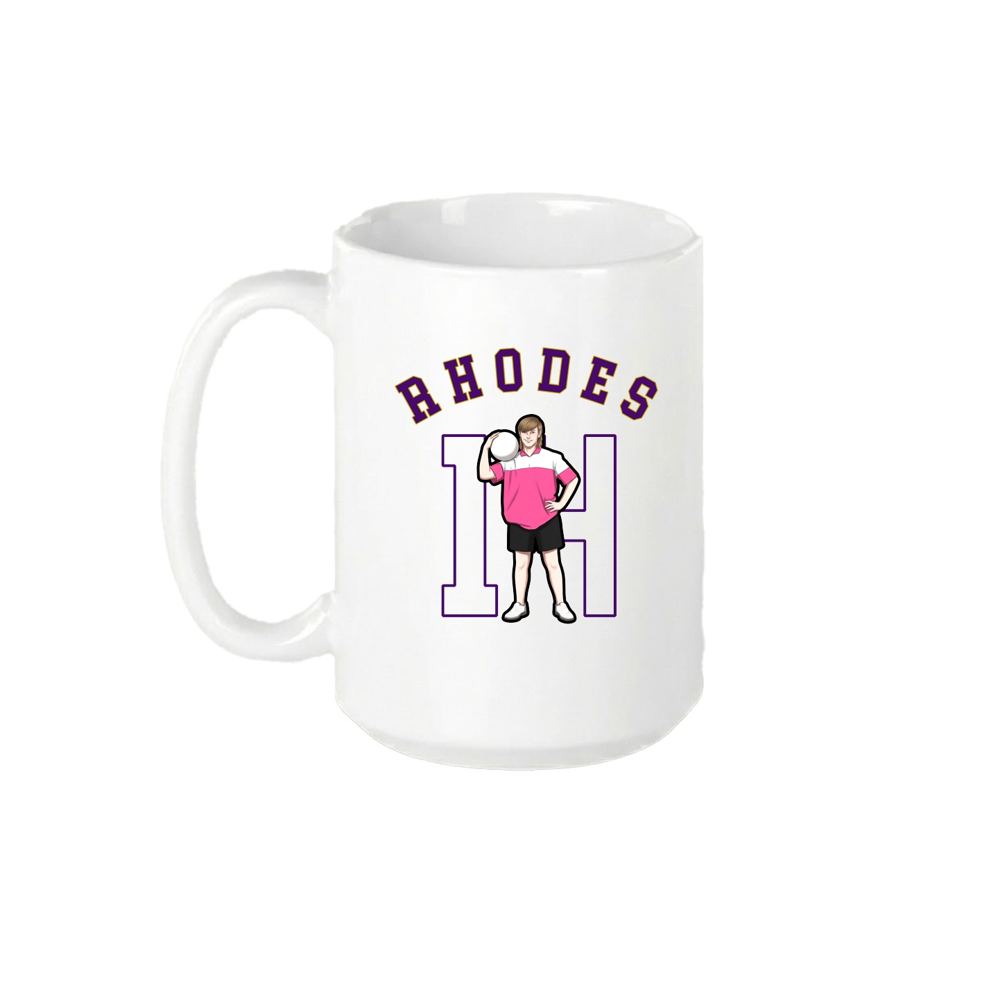 15oz Coffee Mug — Shirsey Arch in White