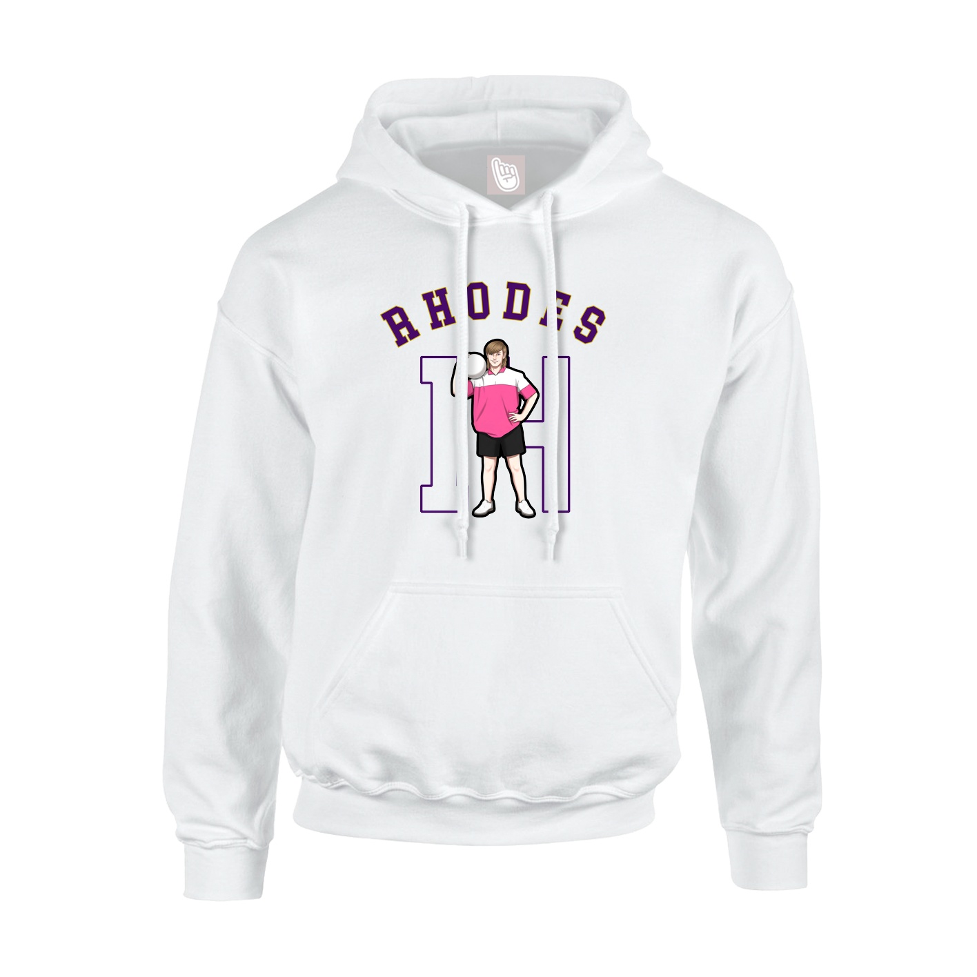 Youth Hoodie — Shirsey Arch in White