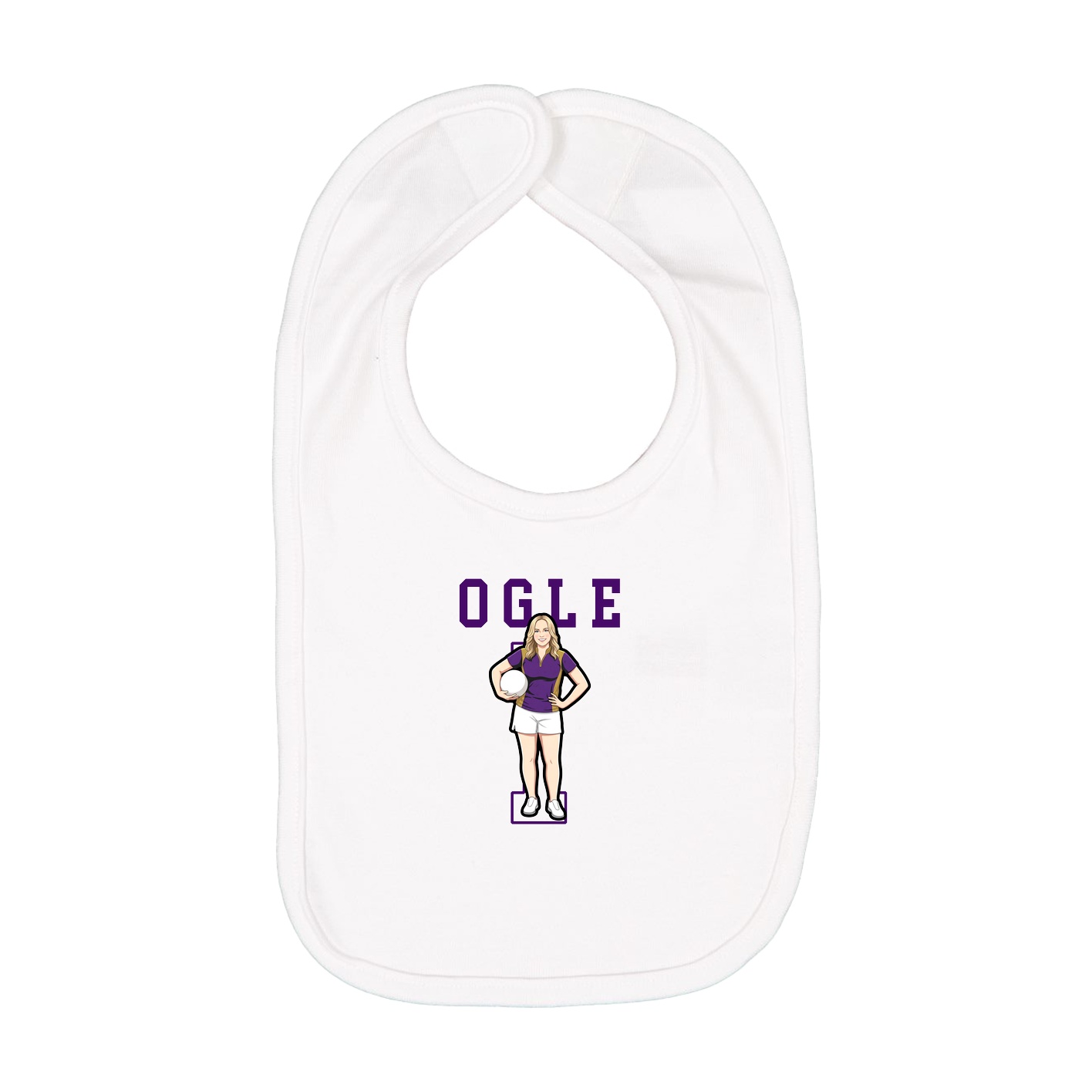 Infant Bib — Shirsey in White