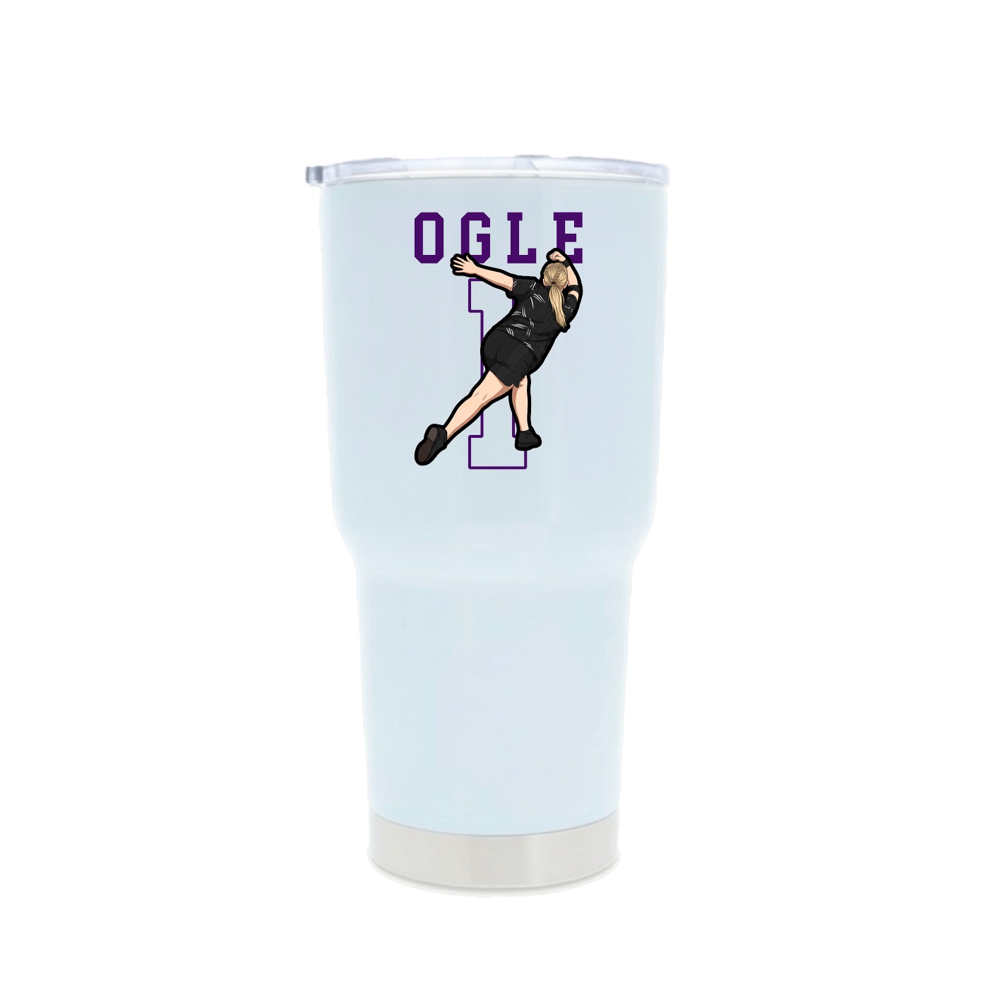 30oz Stainless Steel Tumbler — Shirsey in White