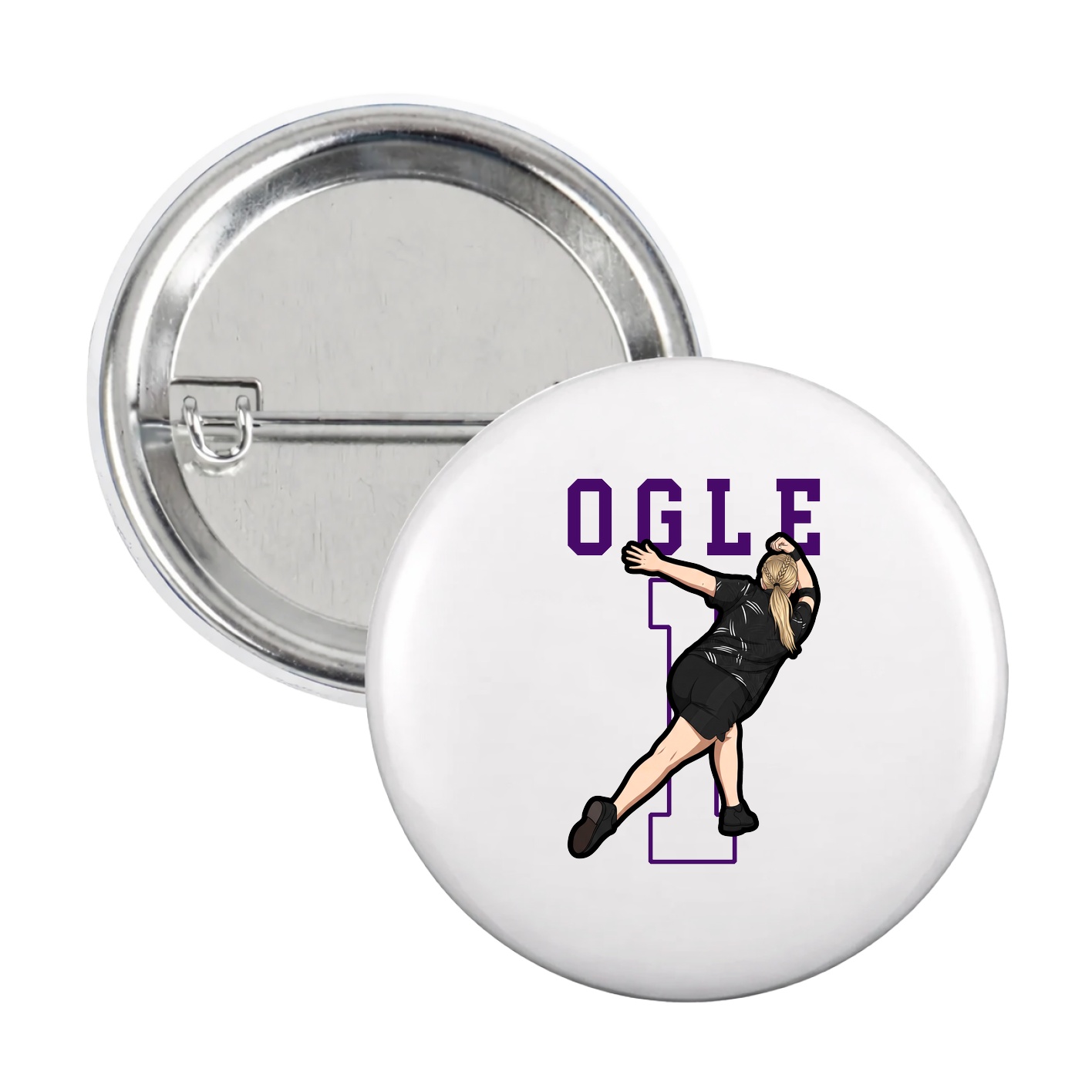 Game Day Button — Shirsey in White