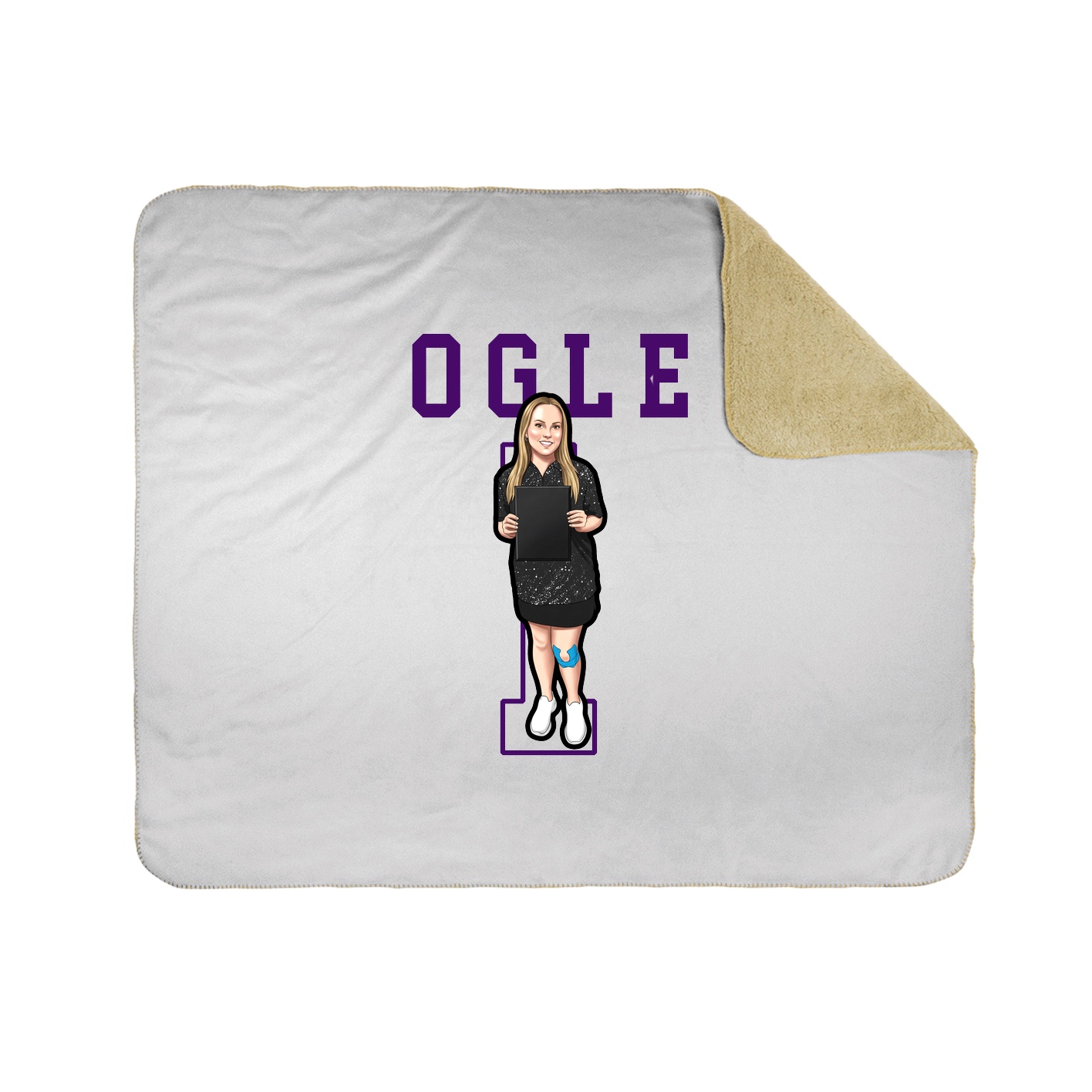 Throw Blanket — Shirsey in White