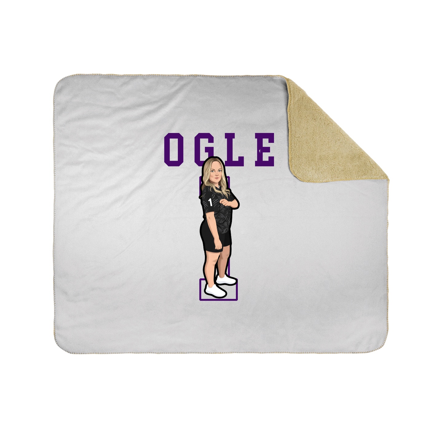 Throw Blanket — Shirsey in White