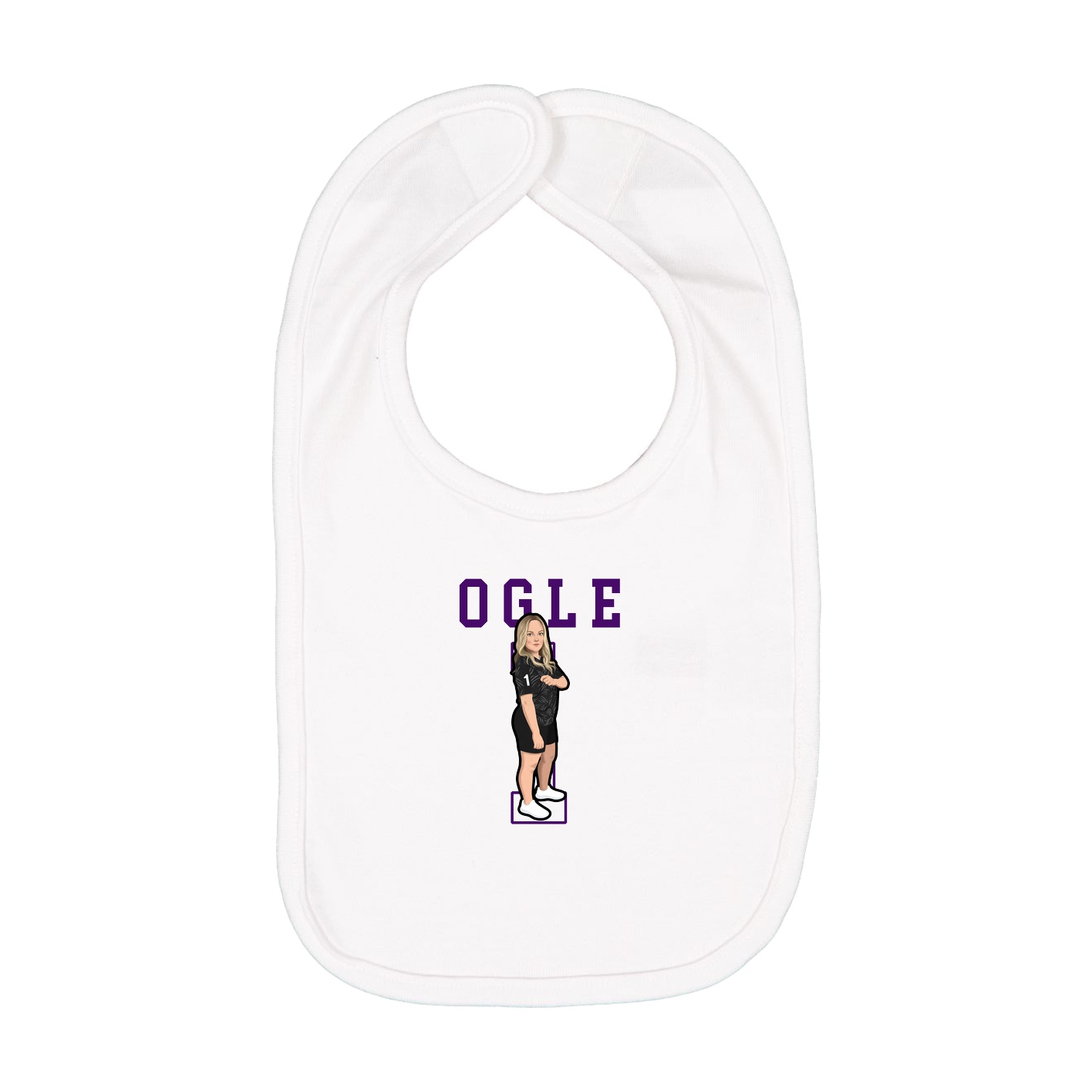 Infant Bib — Shirsey in White