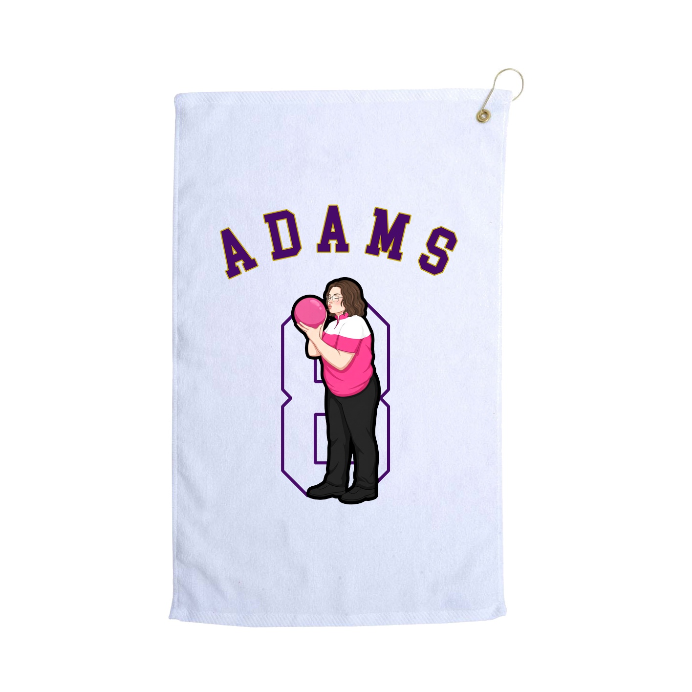Golf Towel — Shirsey Arch in White