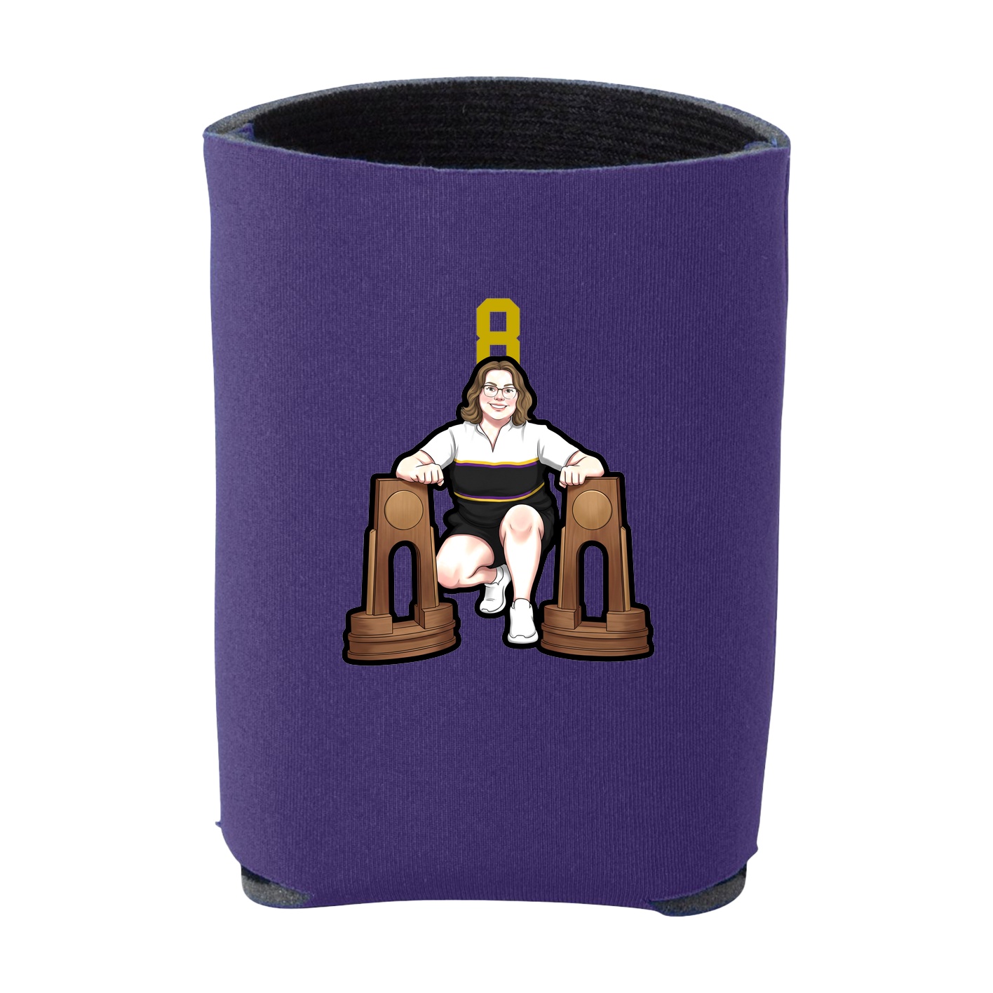 Can Holder — Number Top in Purple