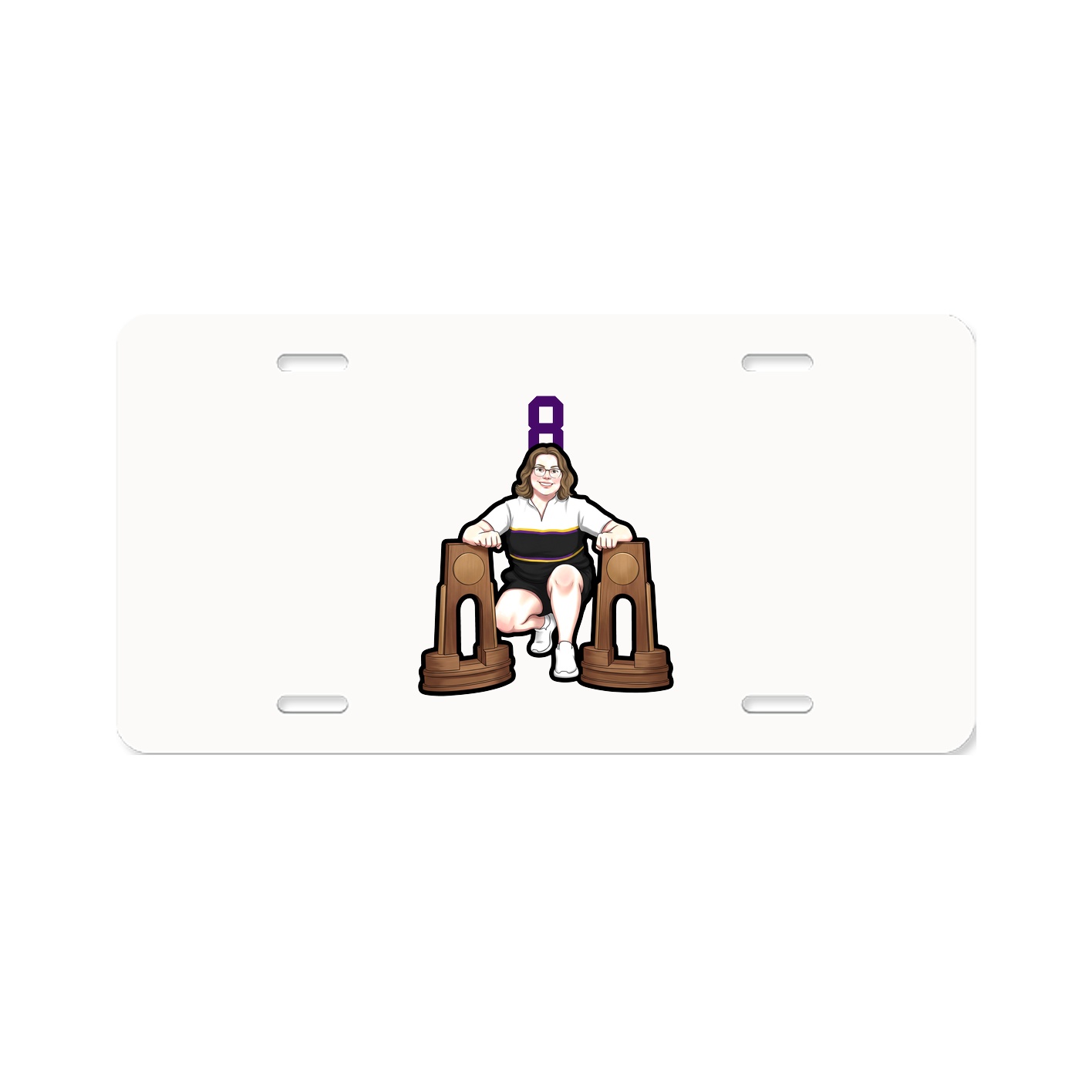 License Plate — Number Top in Classic