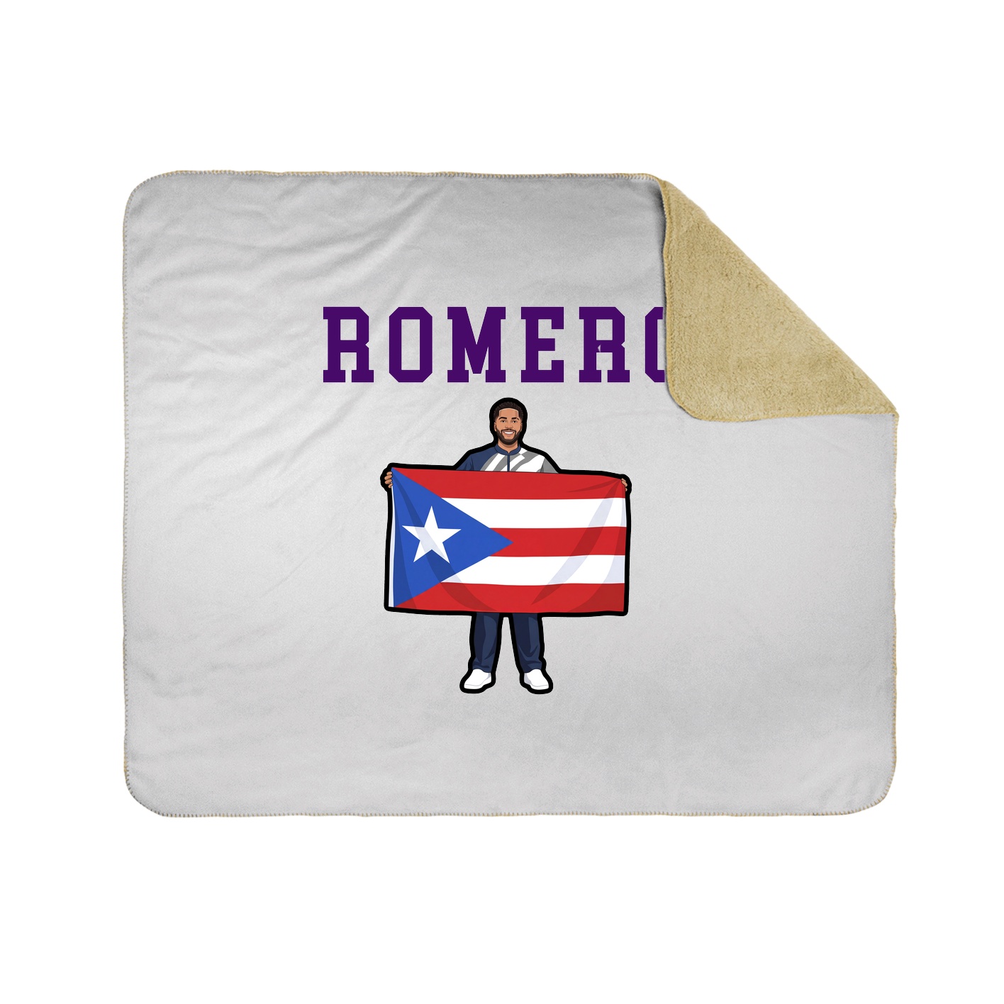 Throw Blanket — Shirsey in White