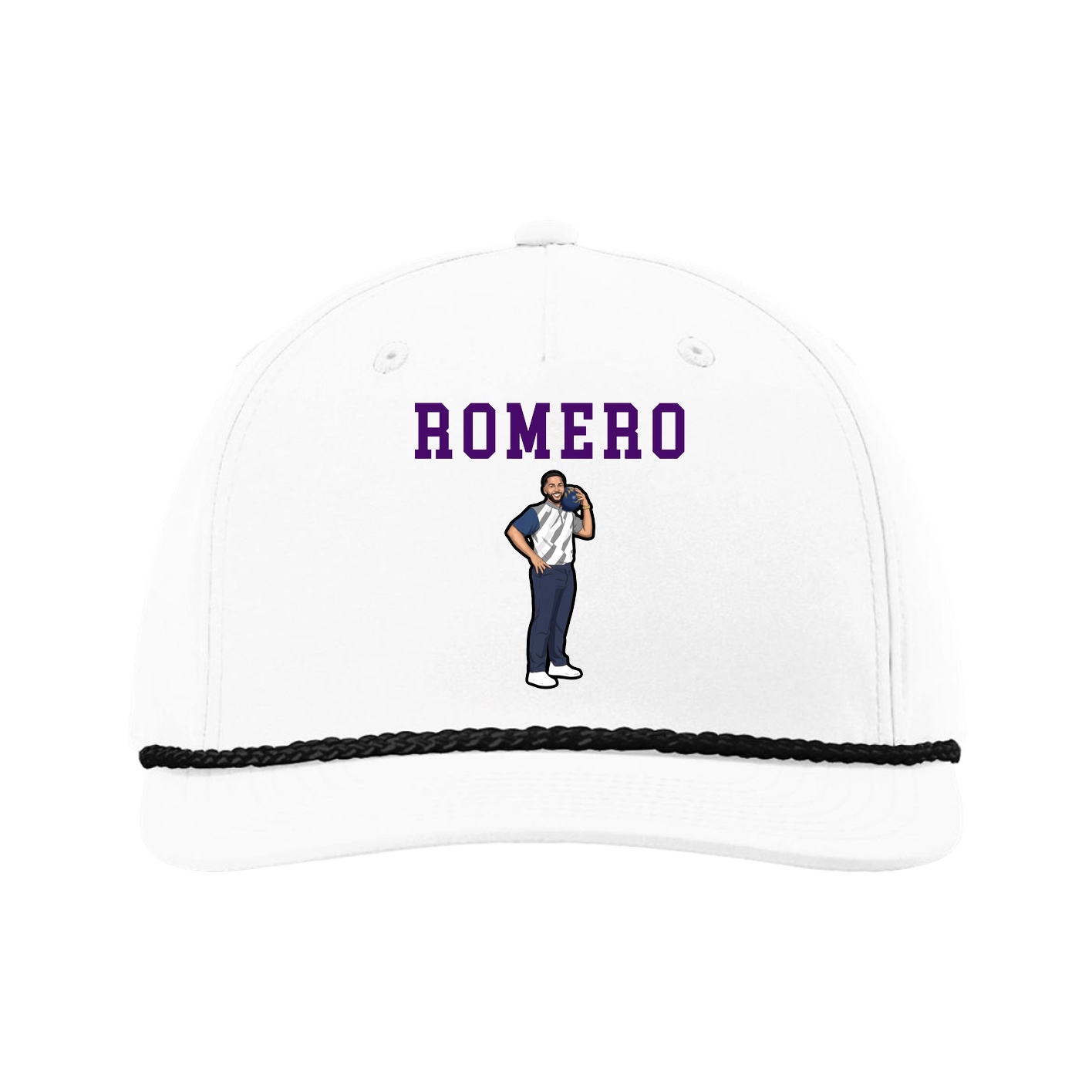 Five-Panel Classic Rope Cap — Shirsey in White