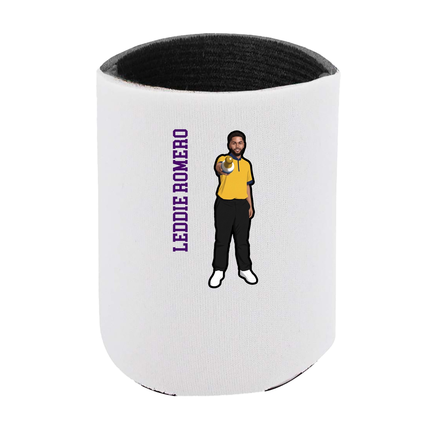 Can Holder — Name Vertical in White
