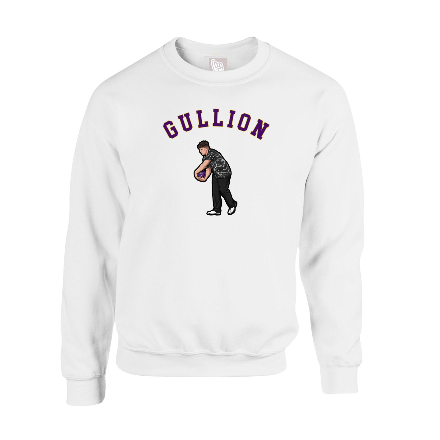 Fleece Crew — Shirsey Arch in White