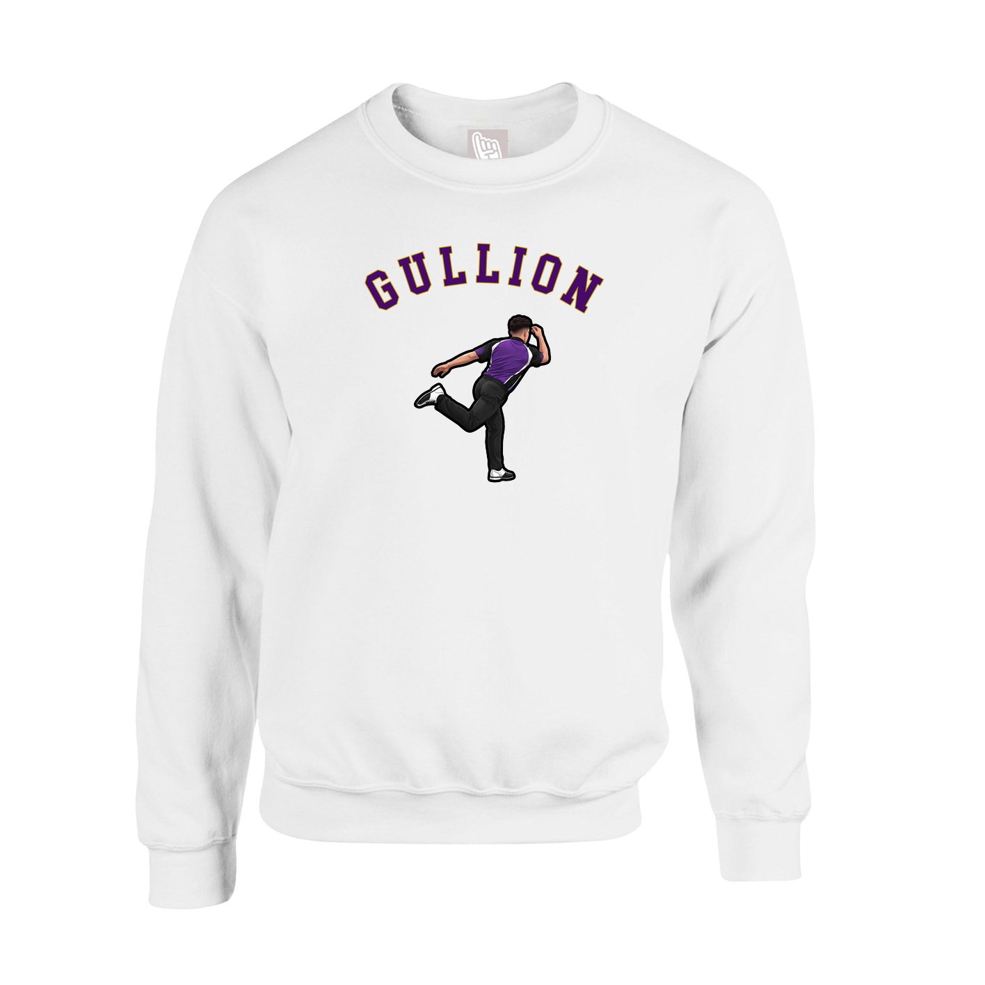 Fleece Crew — Shirsey Arch in White