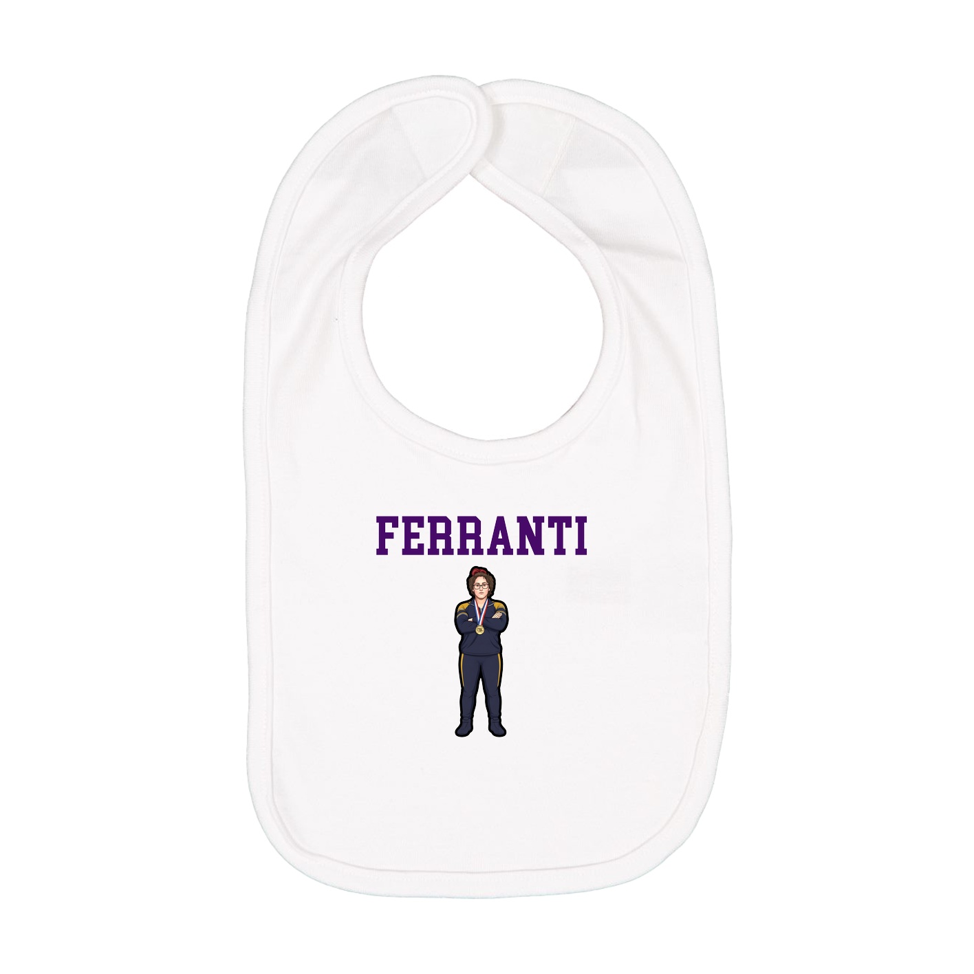 Infant Bib — Shirsey in White