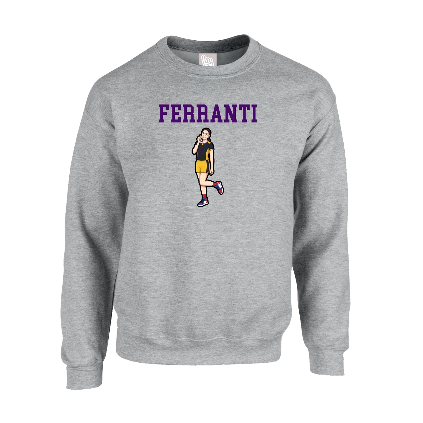 Fleece Crew — Shirsey in Grey