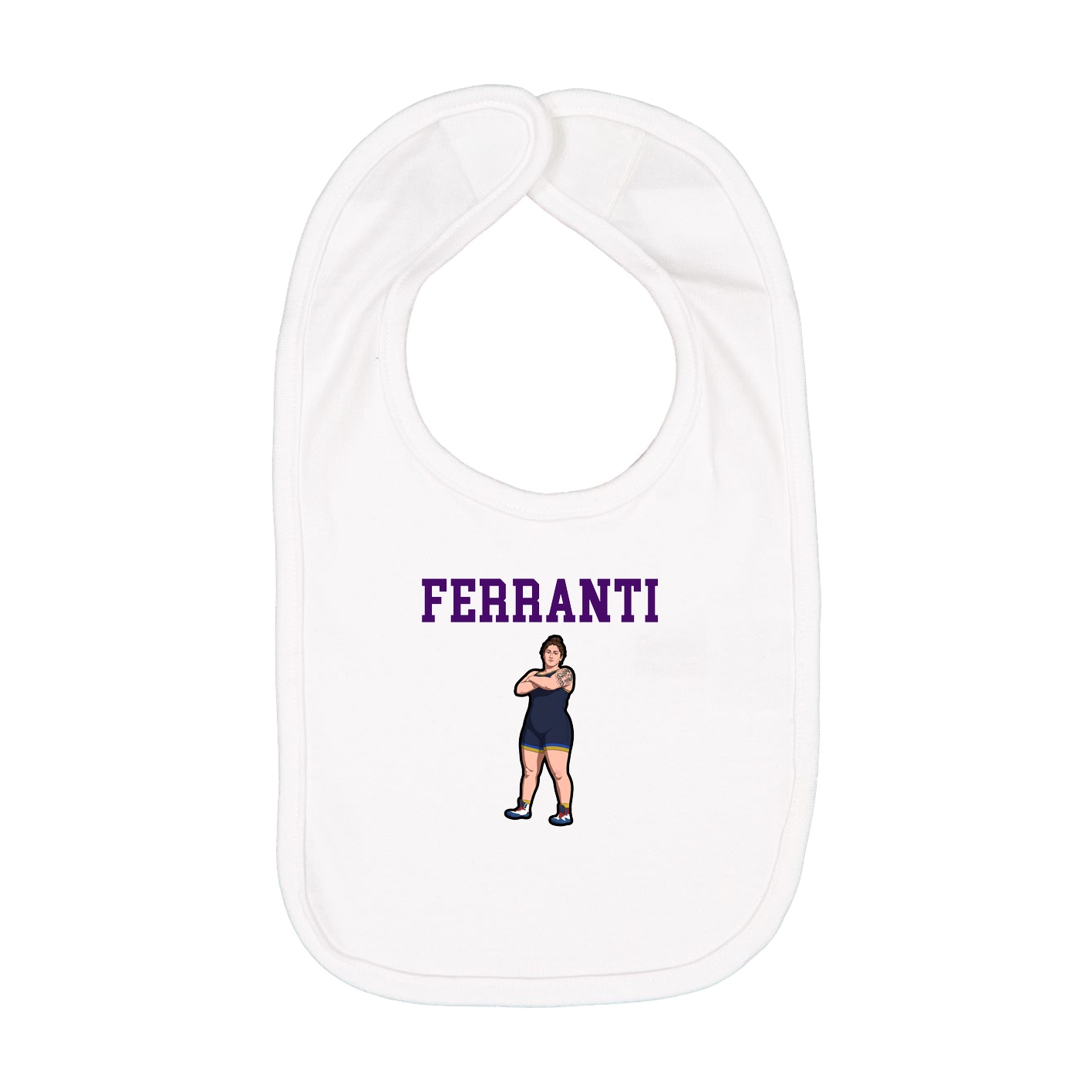 Infant Bib — Shirsey in White