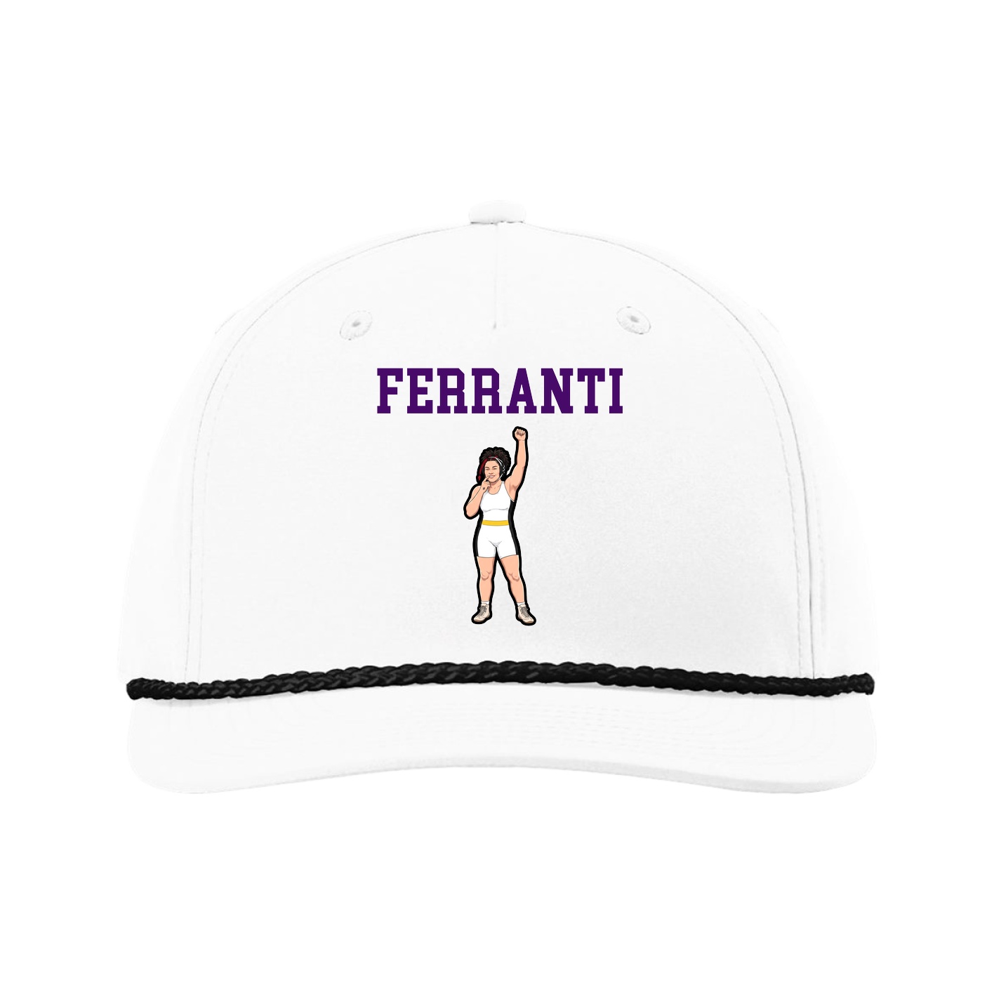 Five-Panel Classic Rope Cap — Shirsey in White
