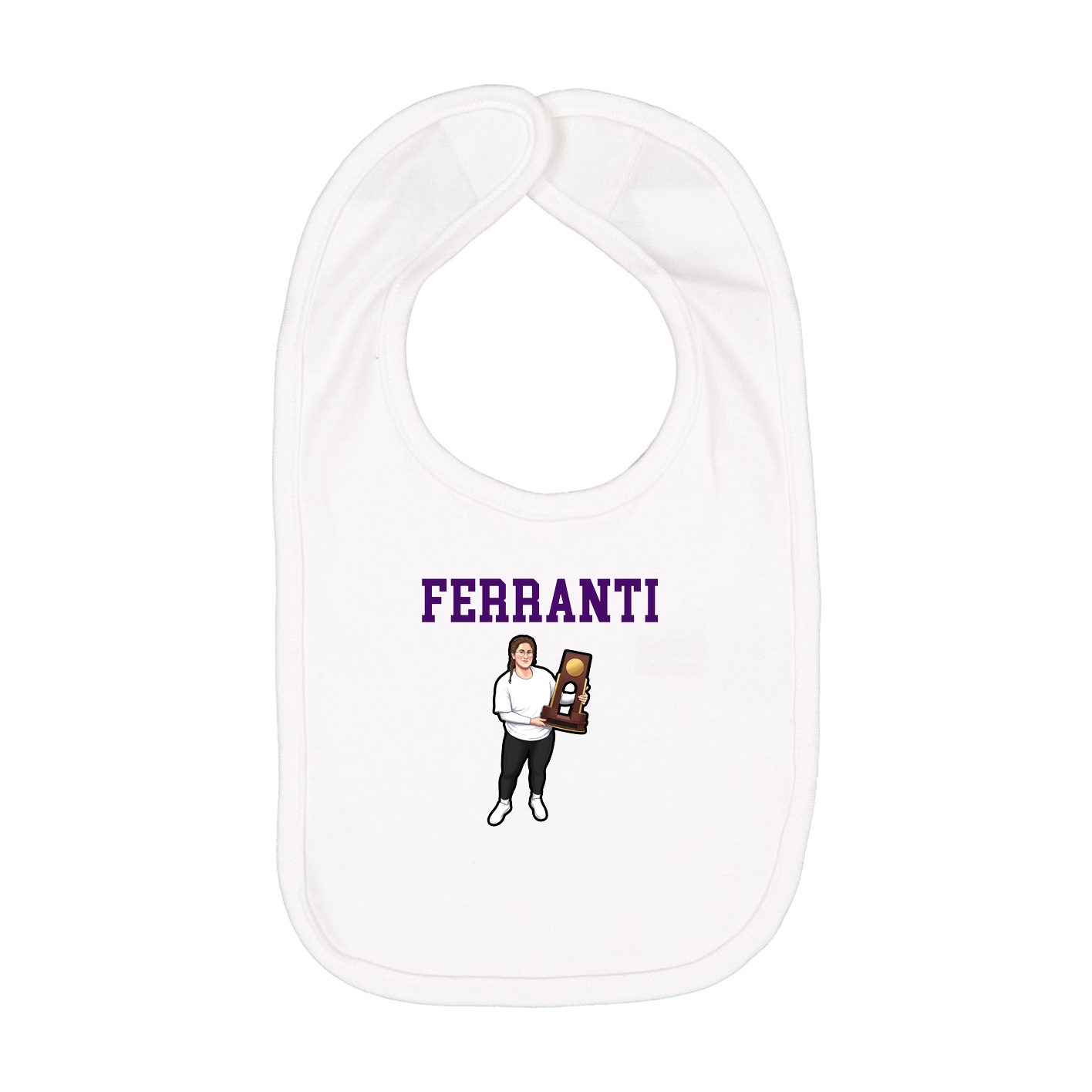Infant Bib — Shirsey in White