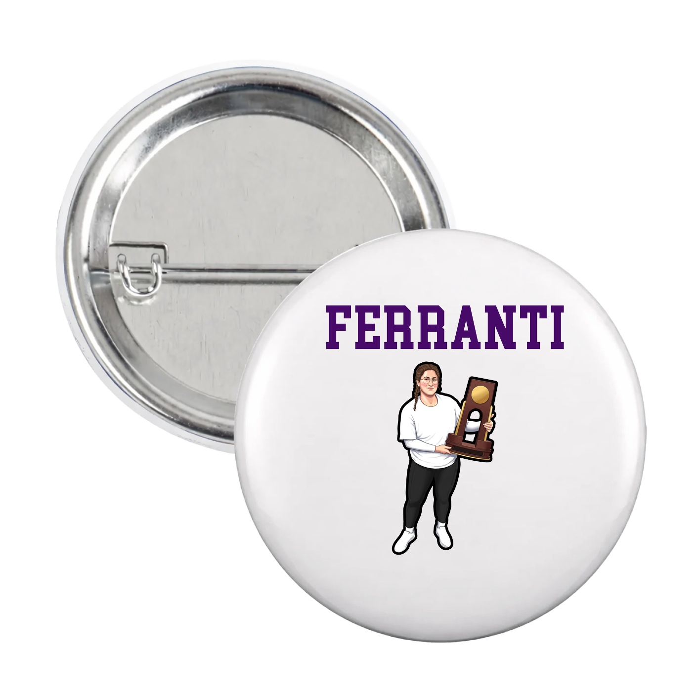 Game Day Button — Shirsey in White