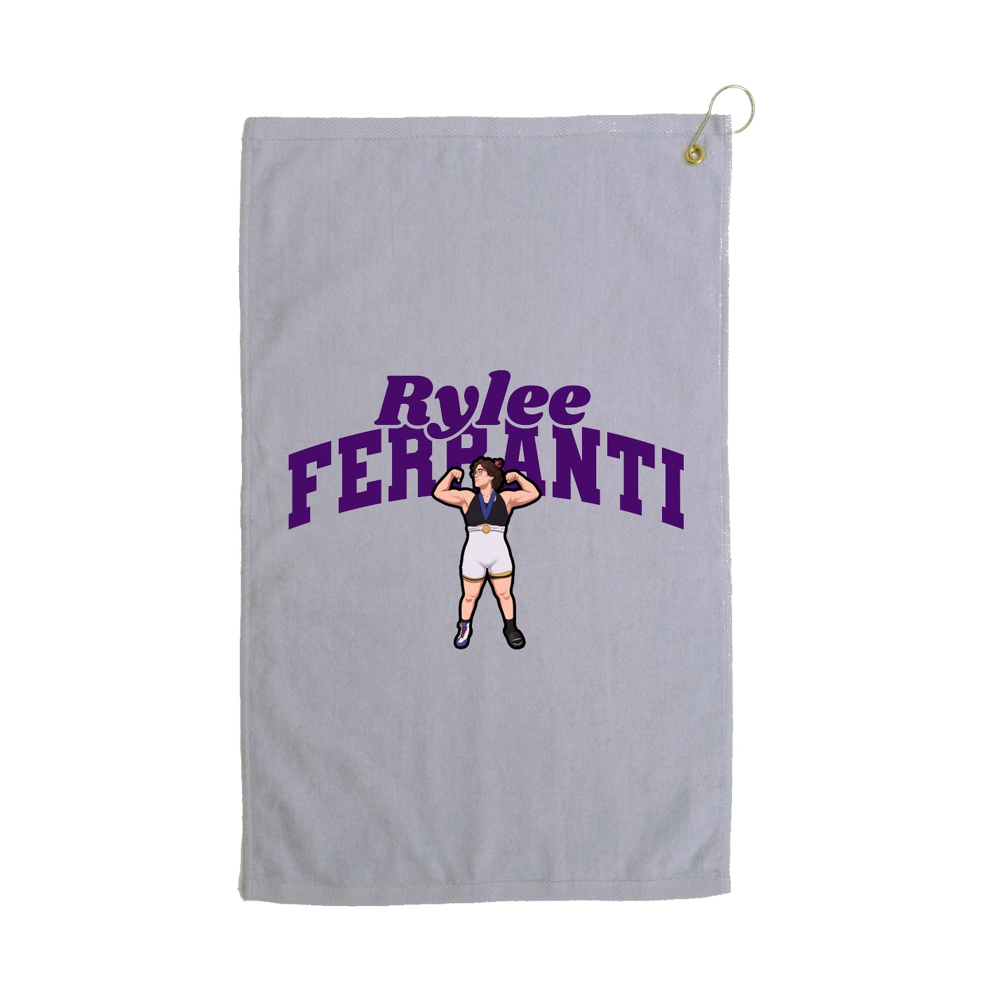 Golf Towel — Signature Arch in Grey