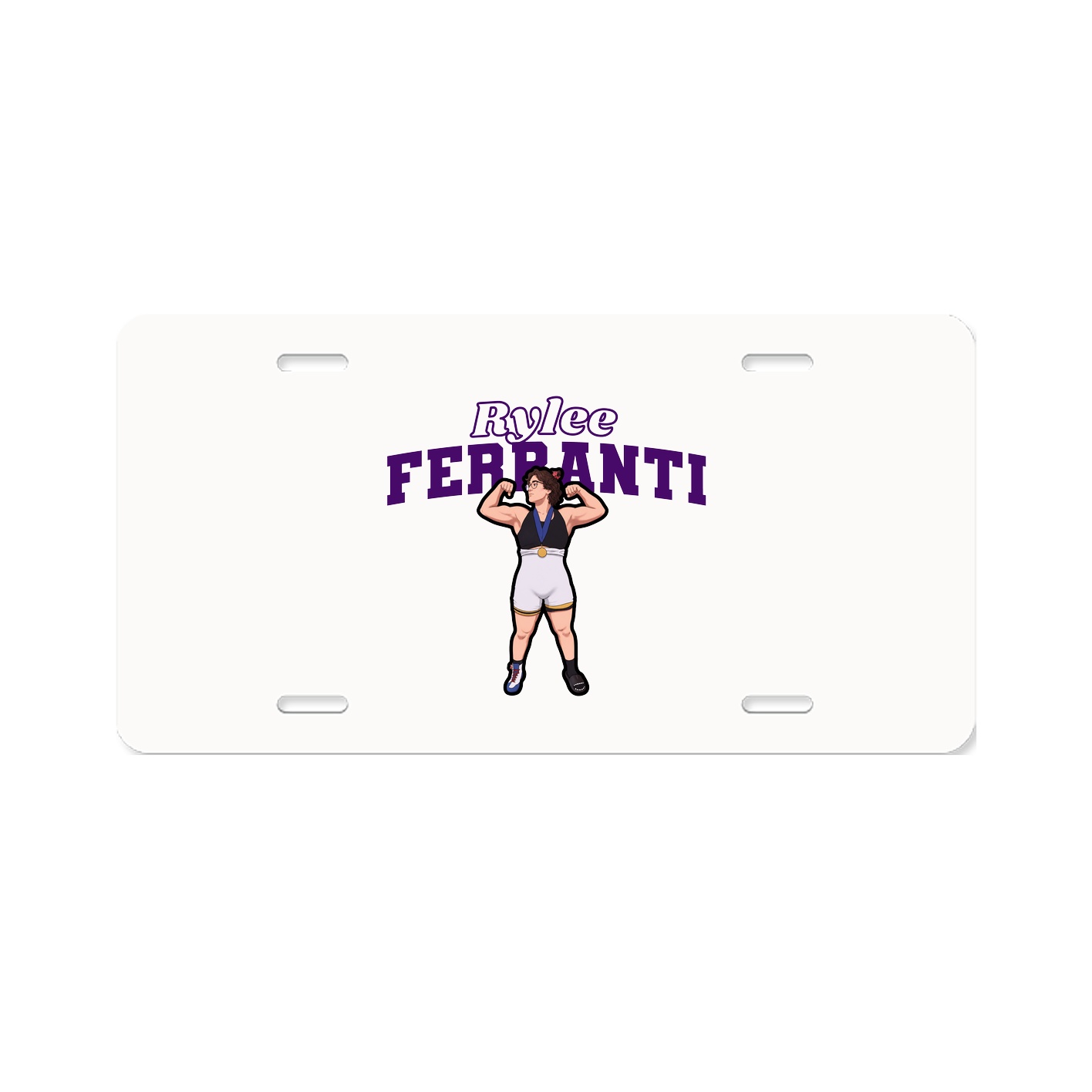 License Plate — Name Arch in Classic