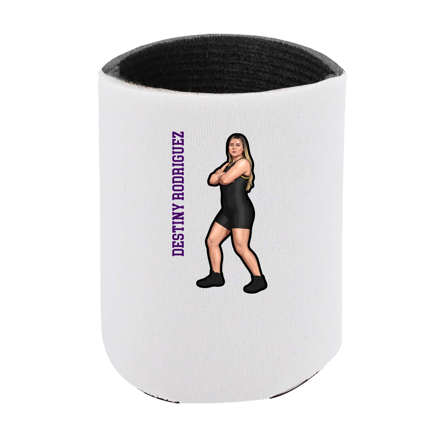 Can Holder — Name Vertical in White