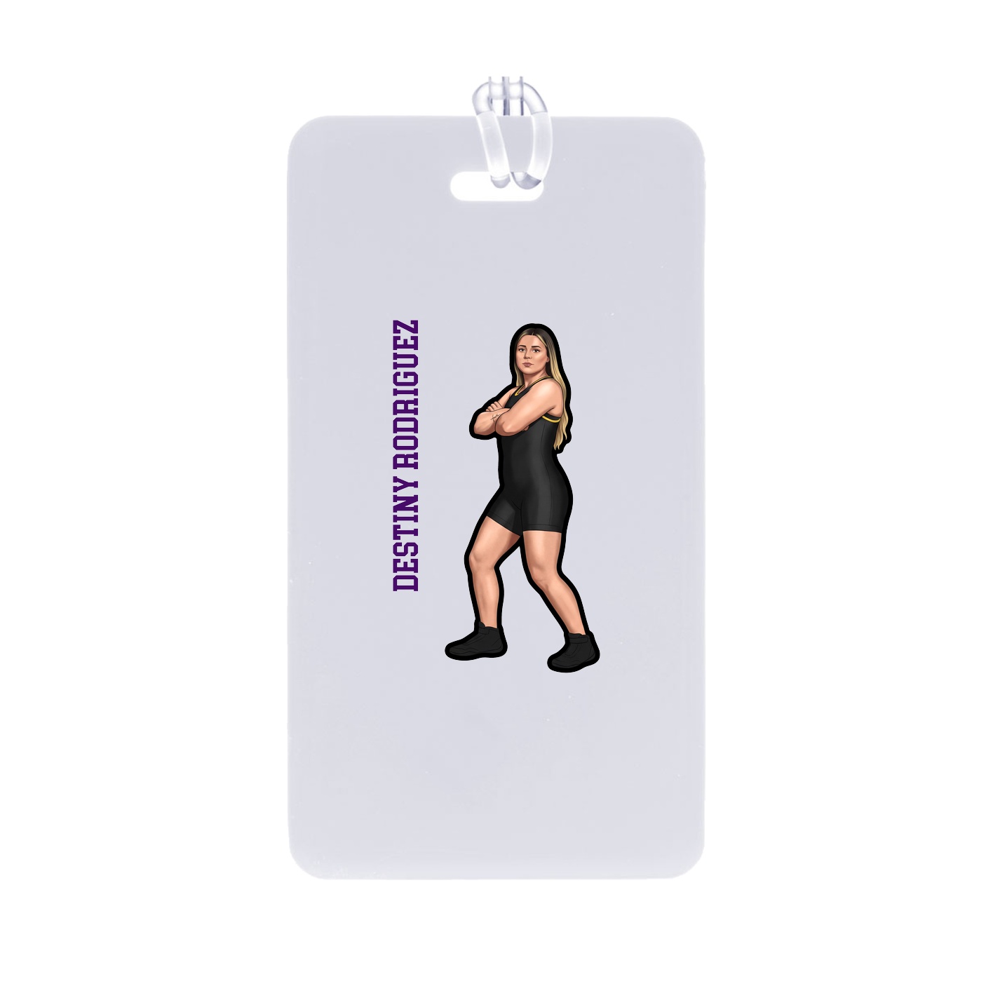 Bag Tag — Name Vertical in Classic