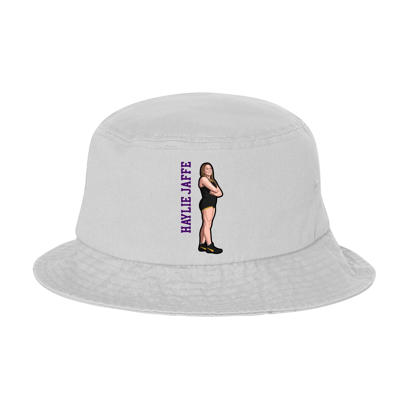 Bucket Cap — Name Vertical in White