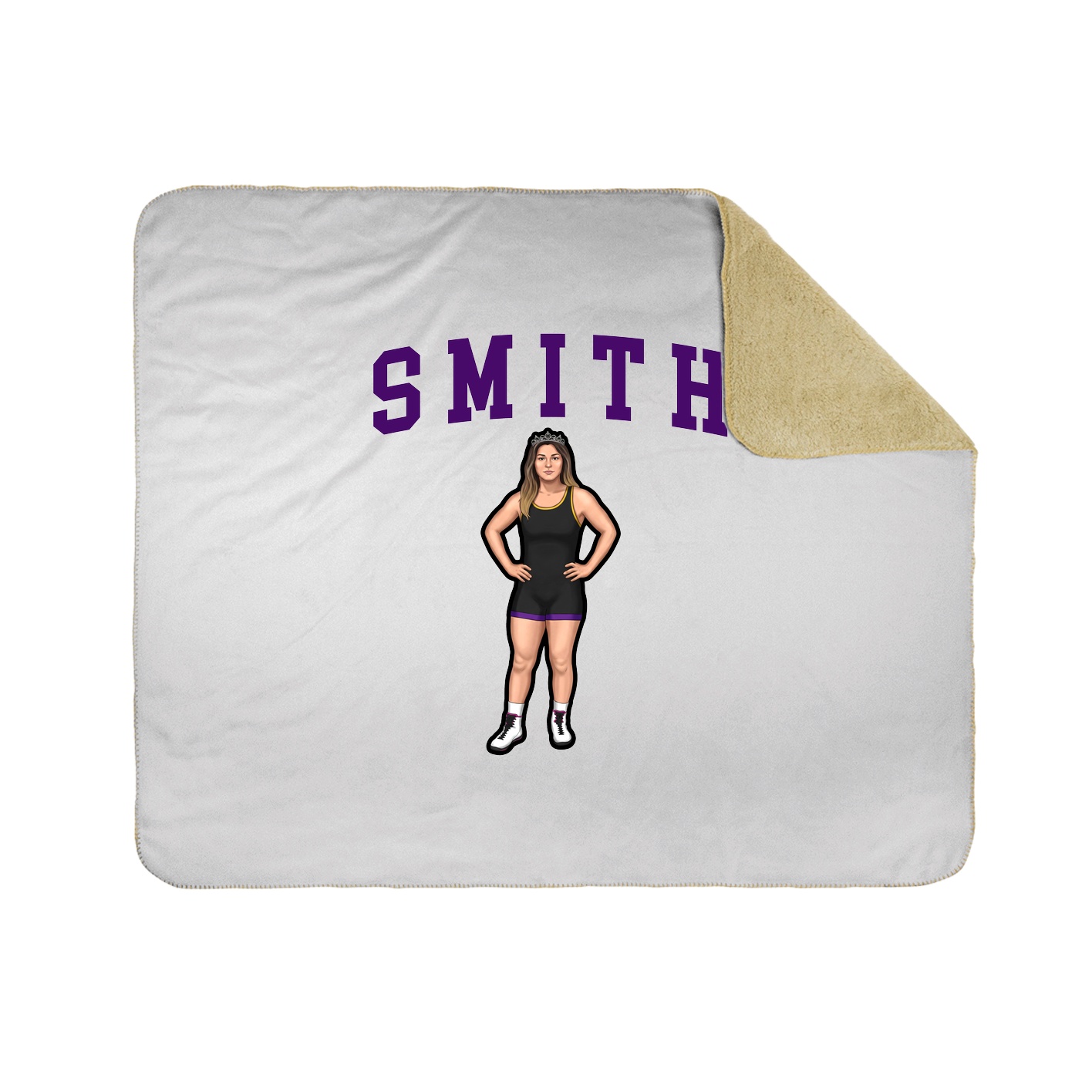 Throw Blanket — Shirsey in White