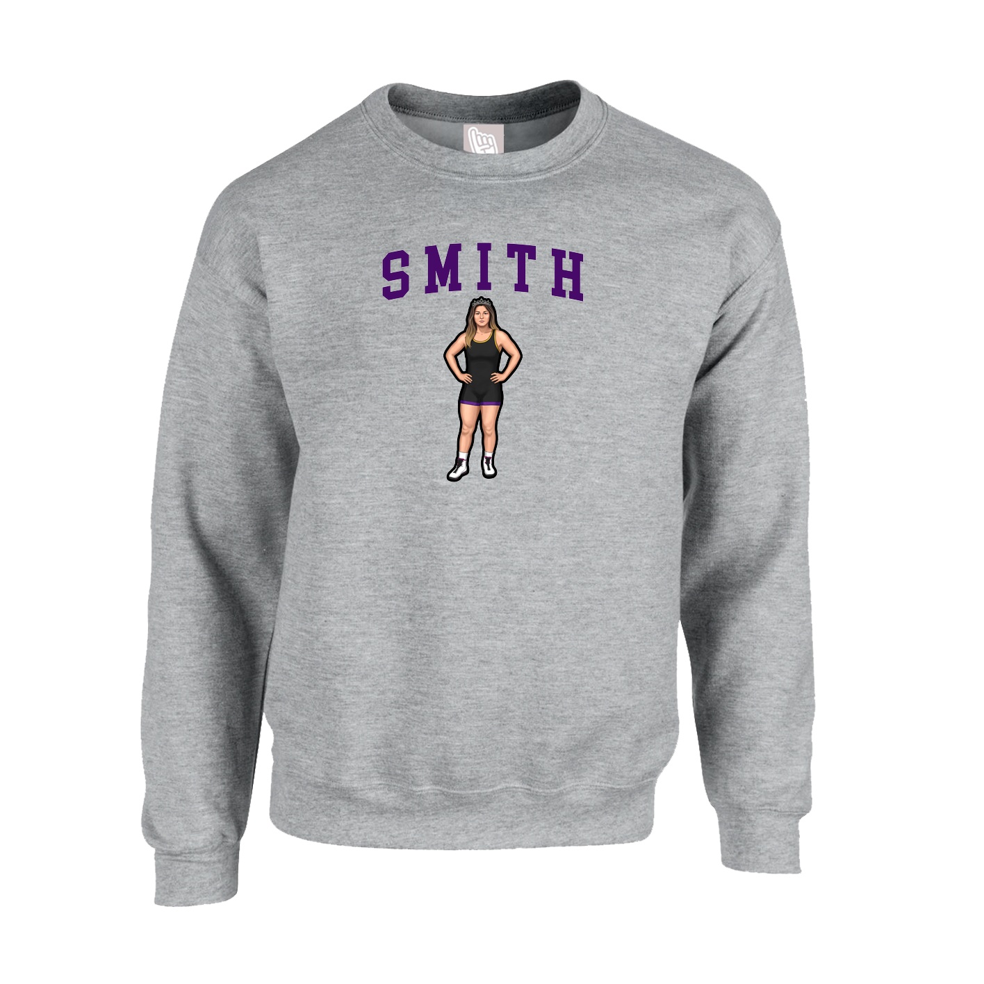 Fleece Crew — Shirsey in Grey