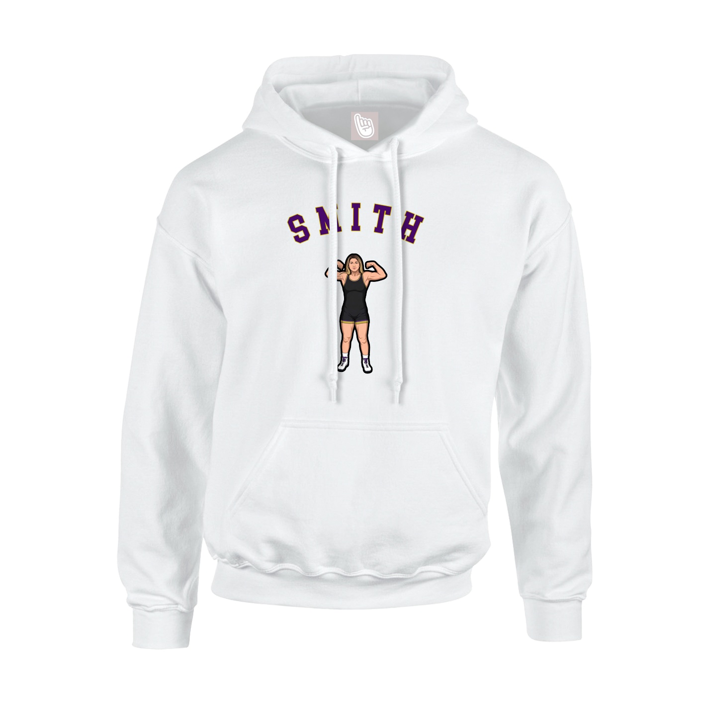 Youth Hoodie — Shirsey Arch in White