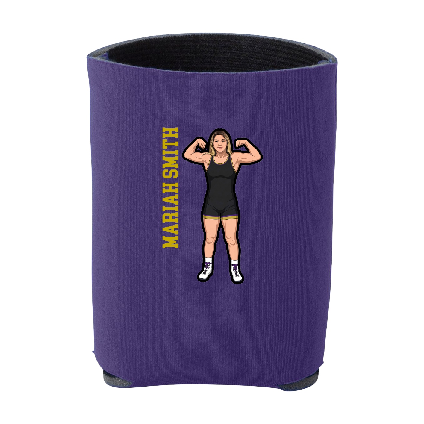 Can Holder — Name Vertical in Purple