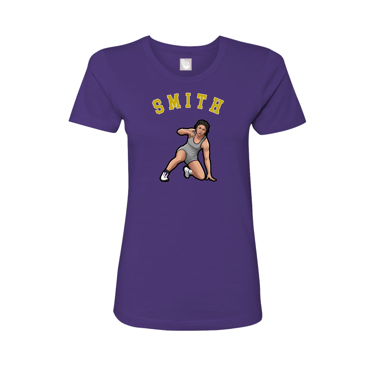 Fitted Women's Tee — Shirsey Arch in Purple